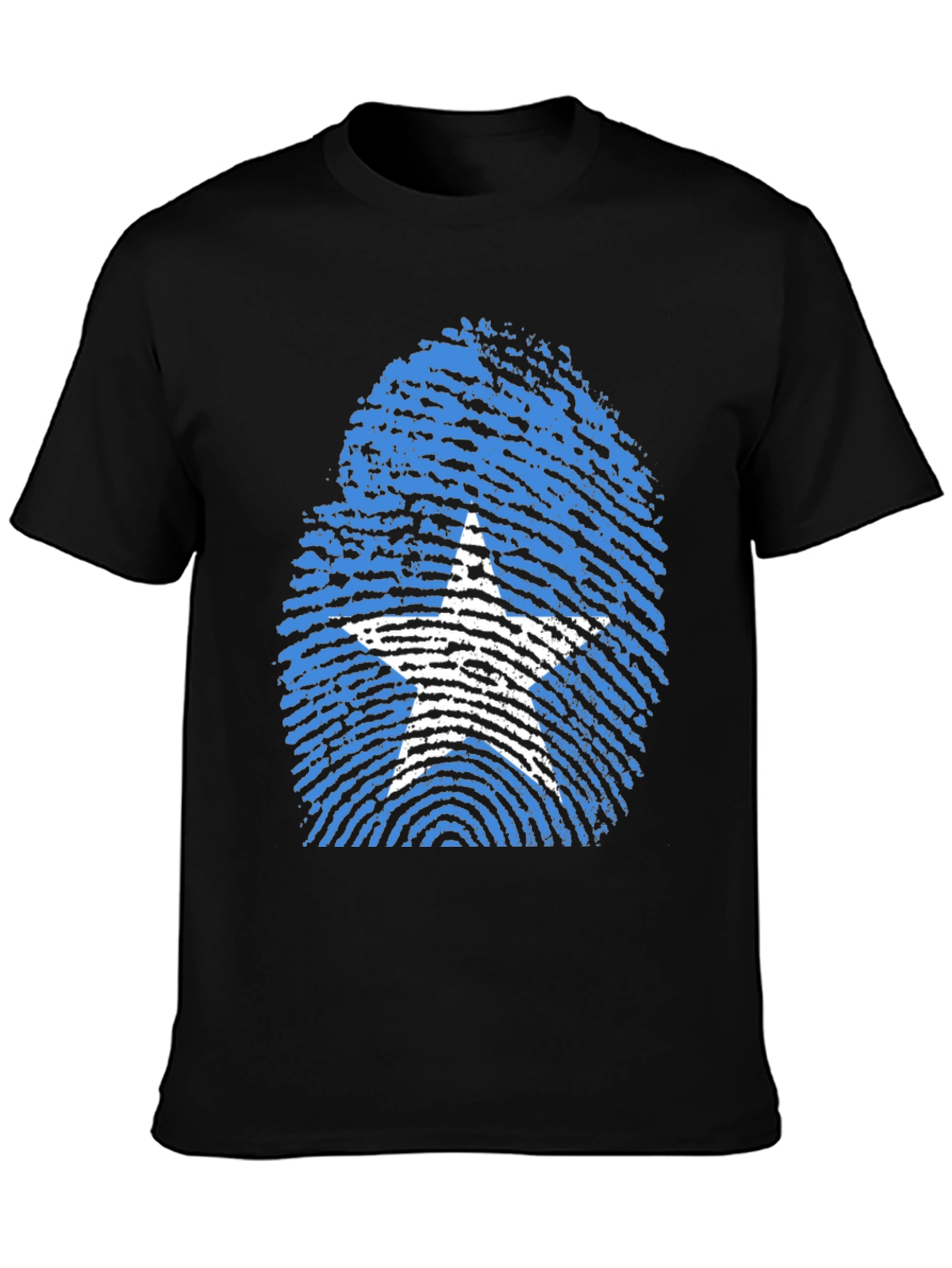 Somalia Flag Fingerprint T-Shirt