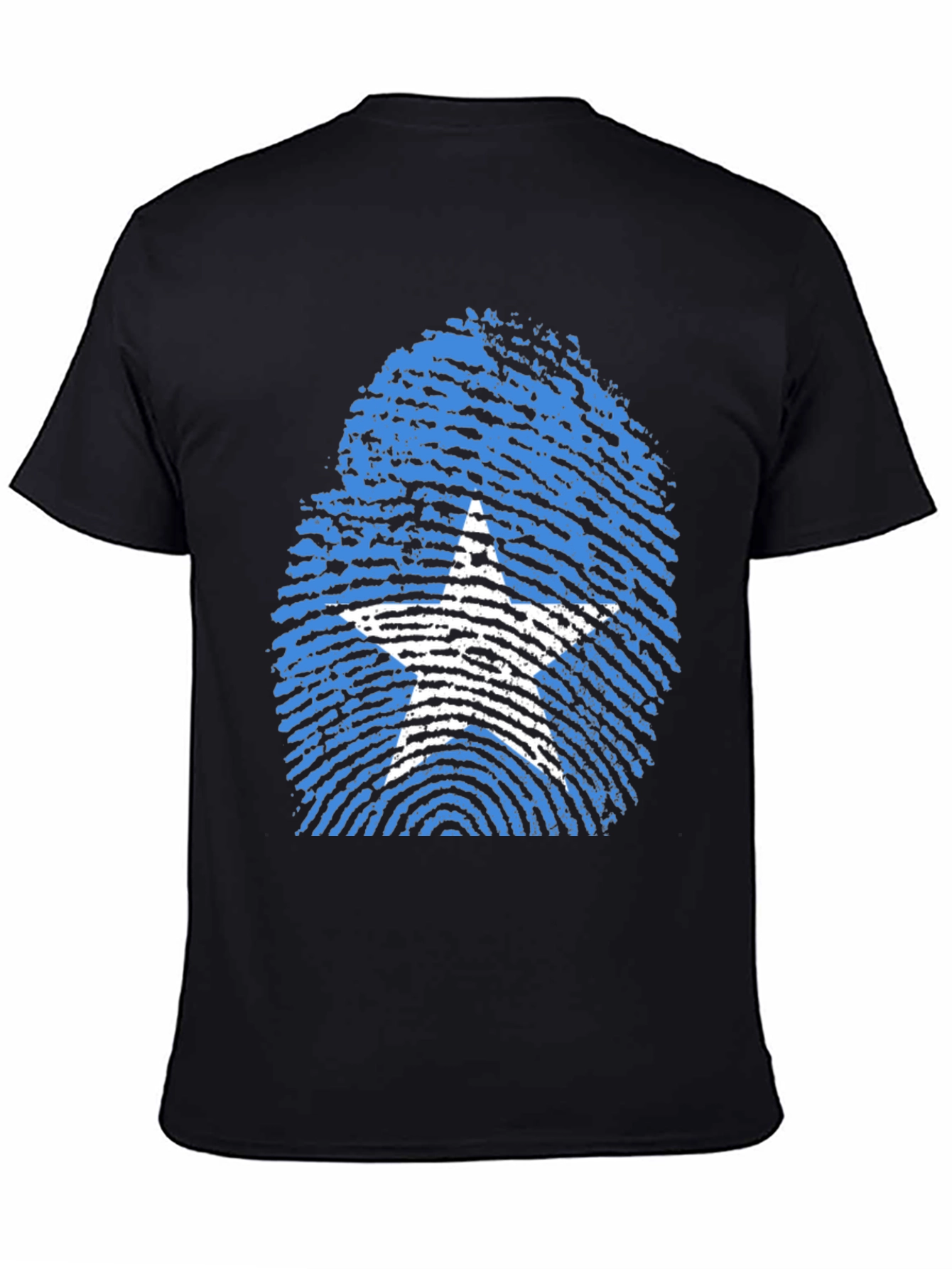 Somalia Flag Fingerprint T-Shirt