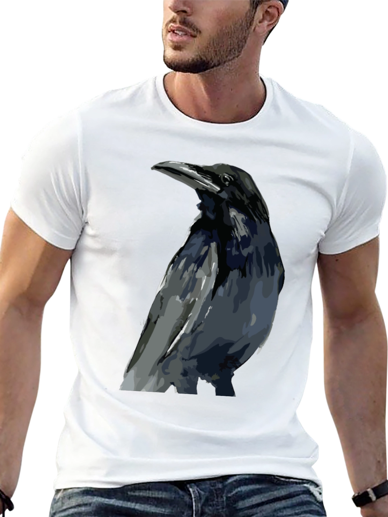 Raven Graphic Black T-Shirt