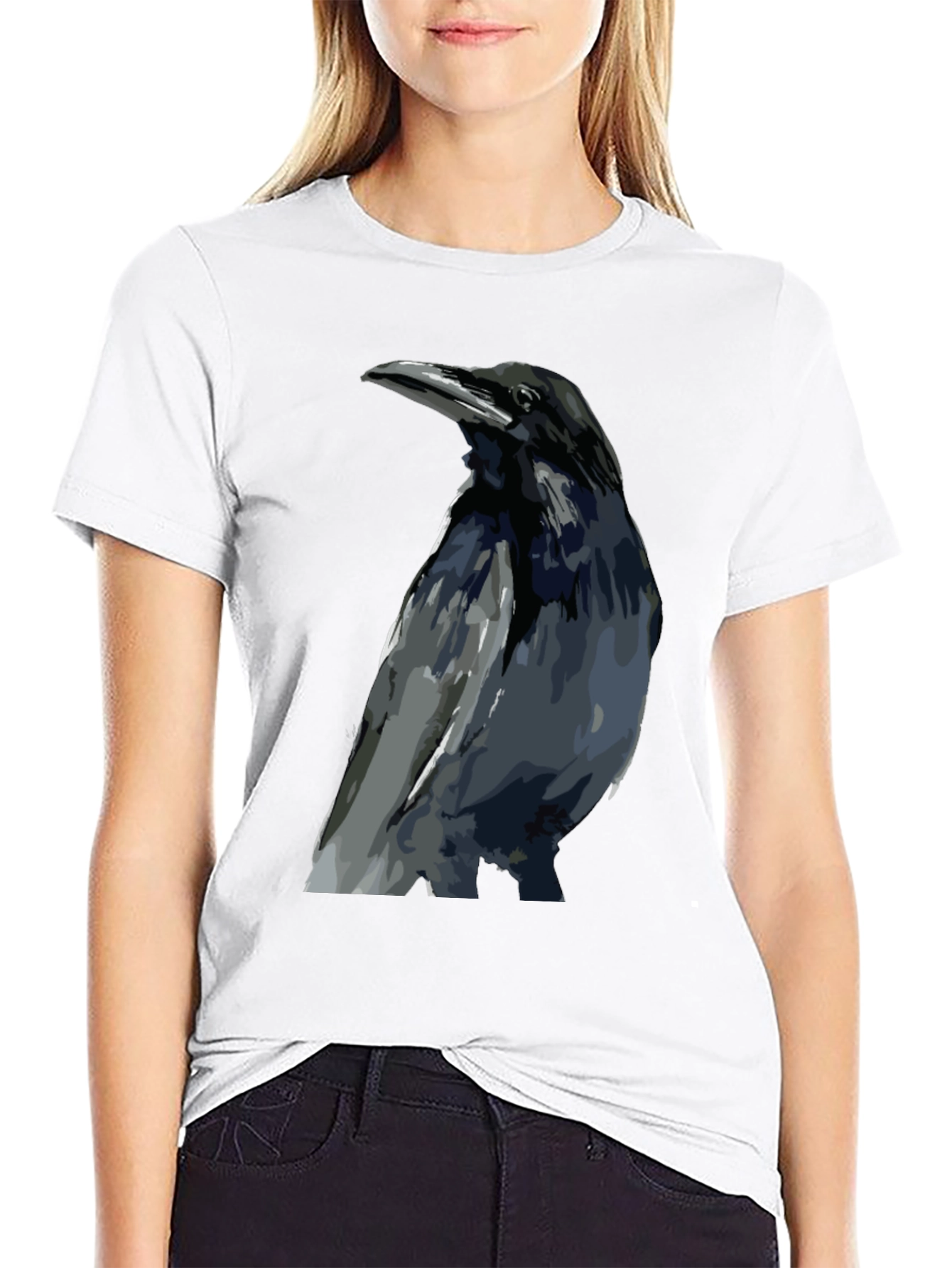 Raven Graphic Black T-Shirt