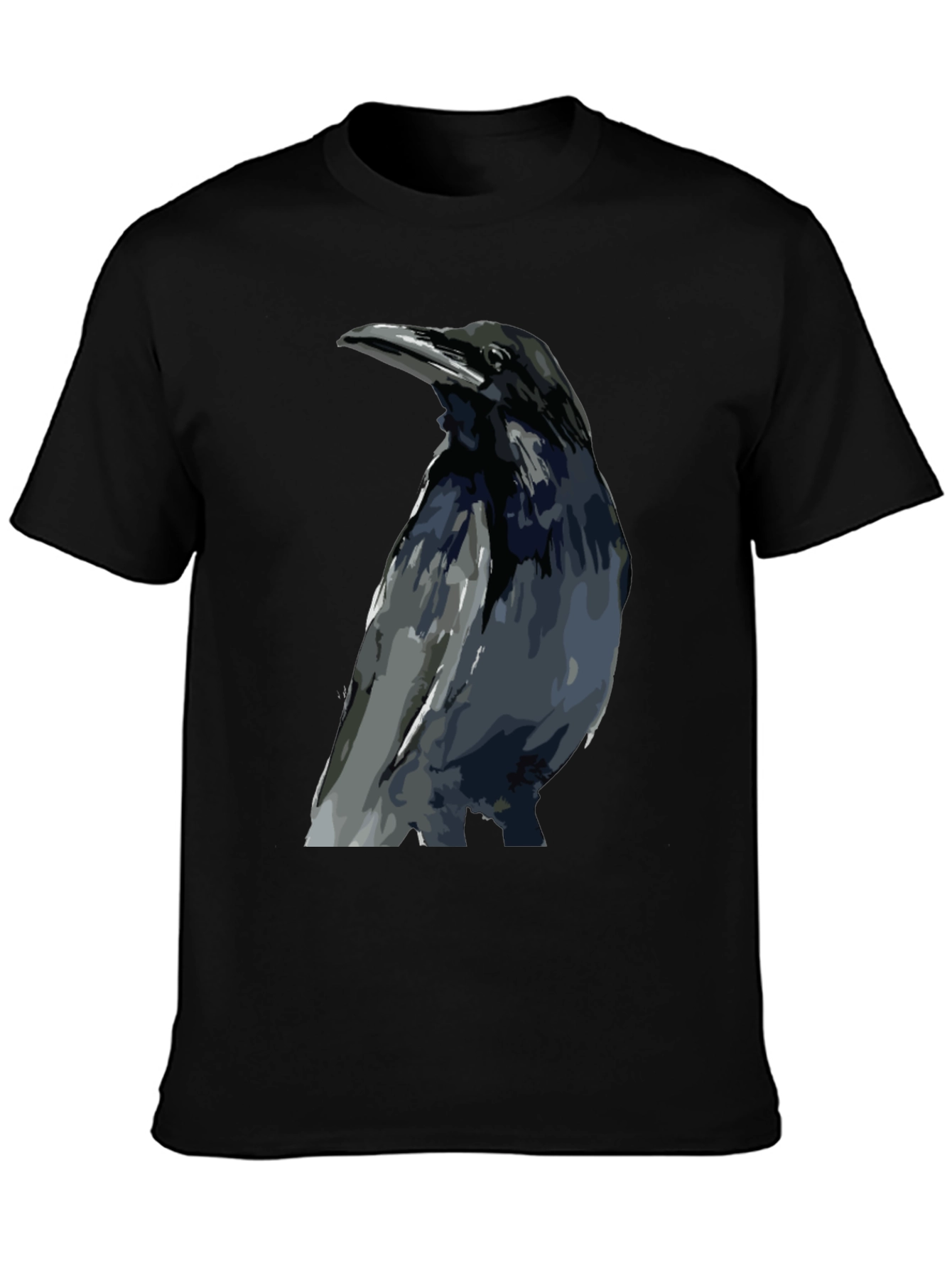 Raven Graphic Black T-Shirt