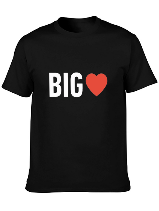 Big Heart Graphic T-Shirt - Black Casual Tee