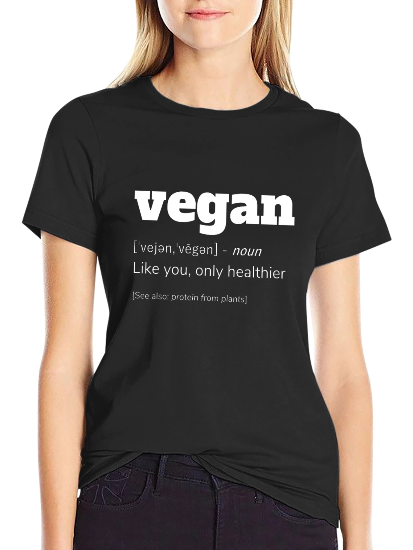 Vegan Definition T-Shirt - Healthy Lifestyle Tee