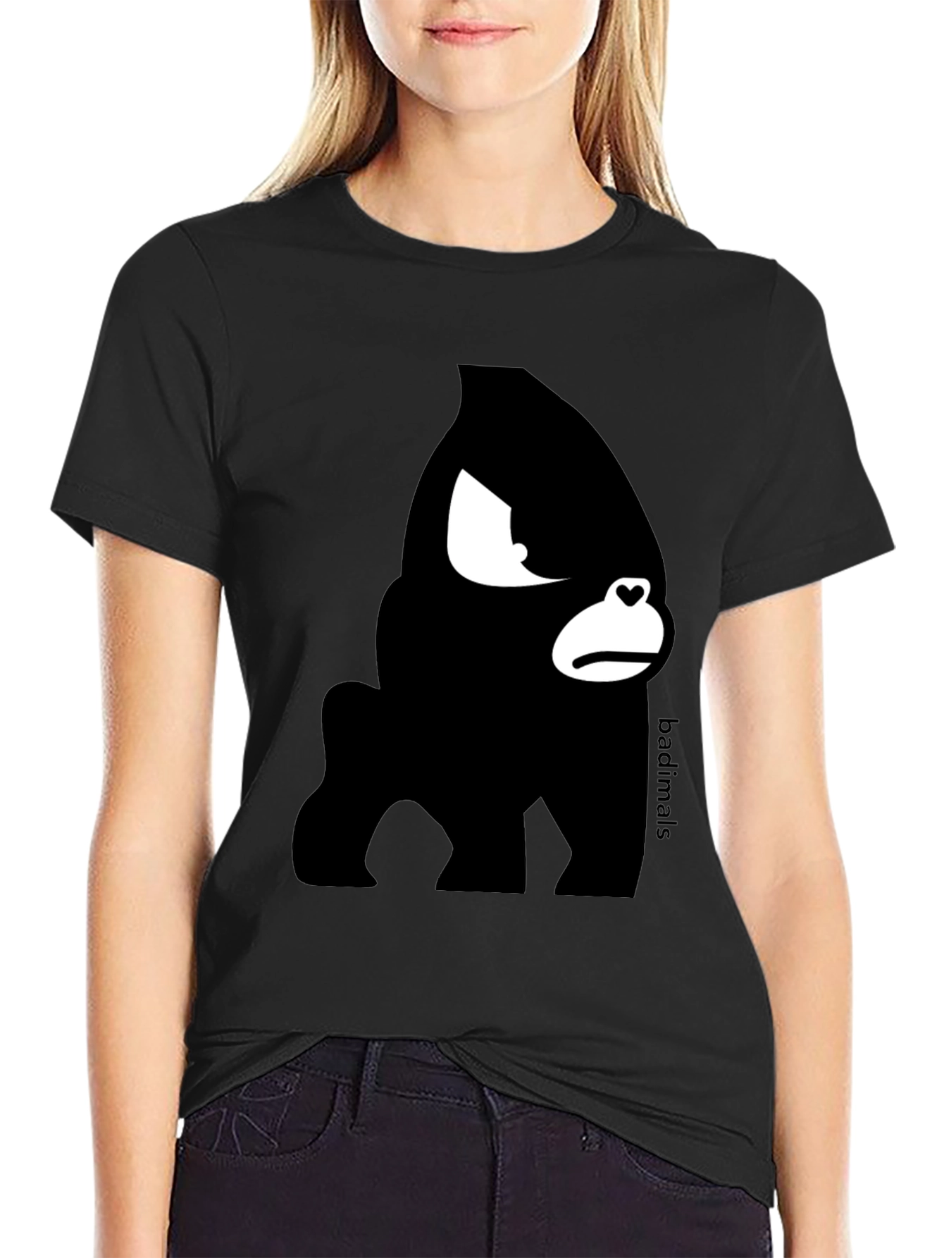 Badimals Black Gorilla Graphic T-Shirt