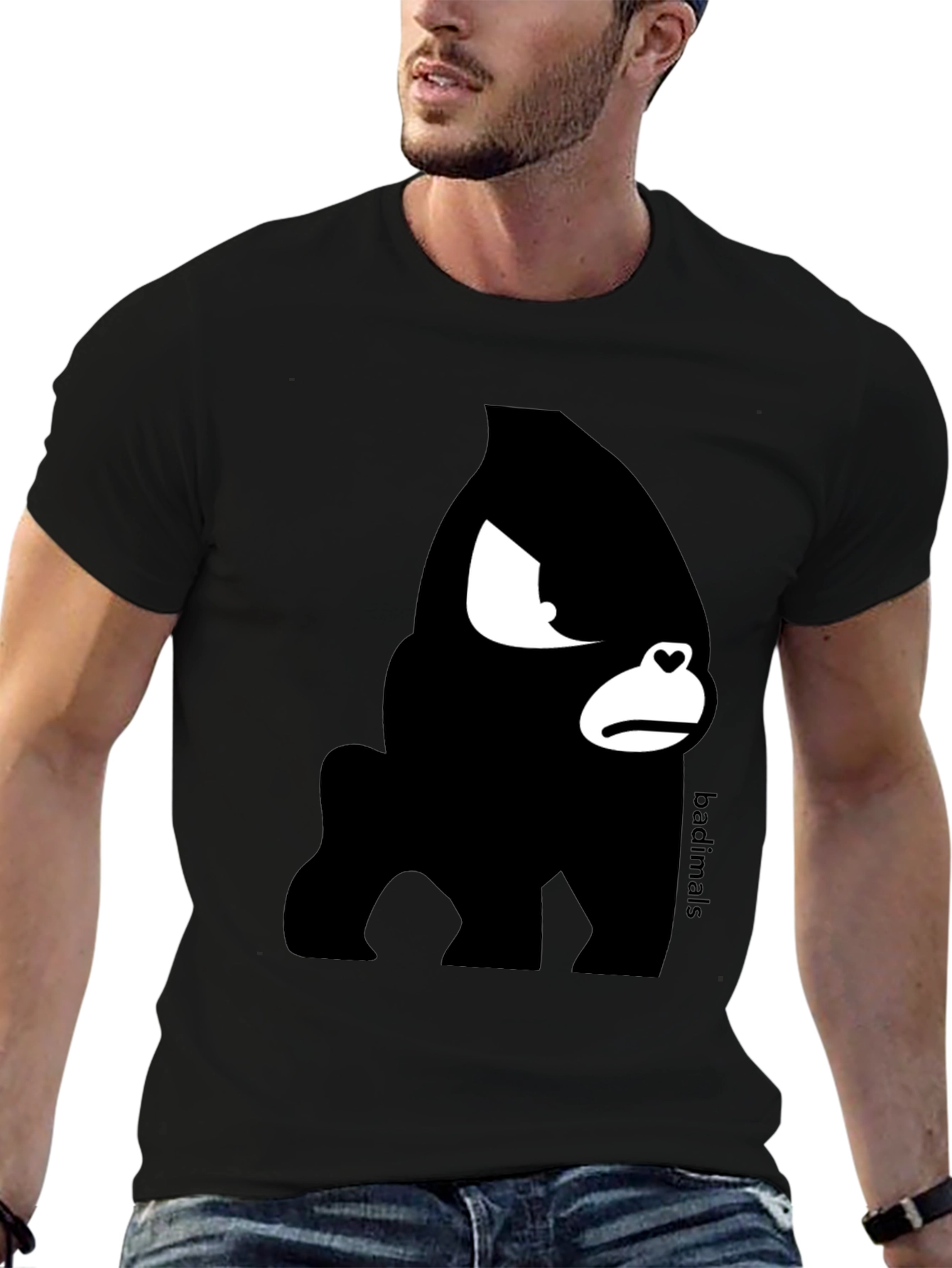 Badimals Black Gorilla Graphic T-Shirt