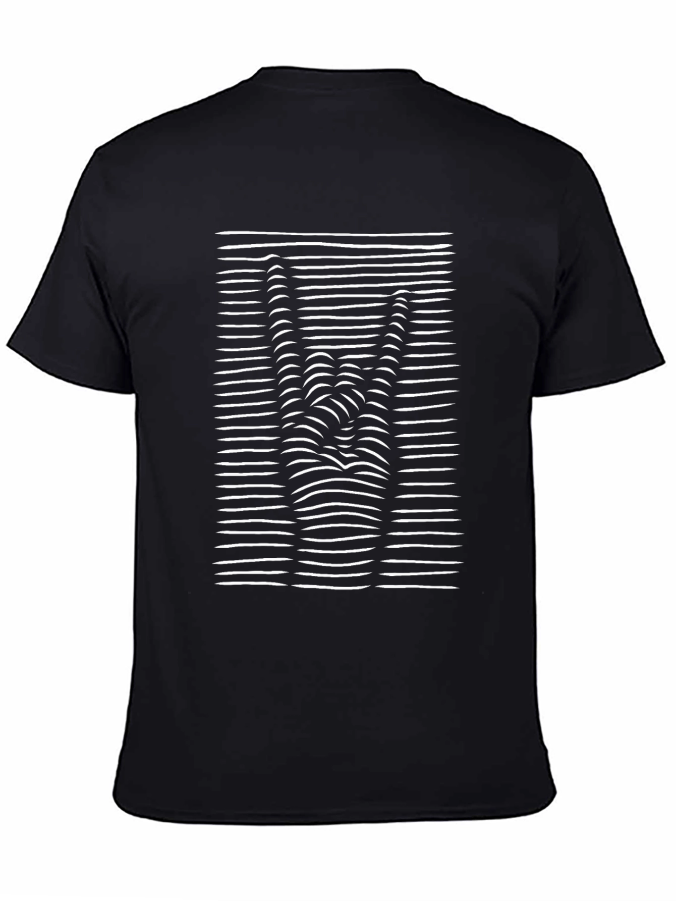 Rock On! Illusion Graphic Tee - Black Cotton T-Shirt