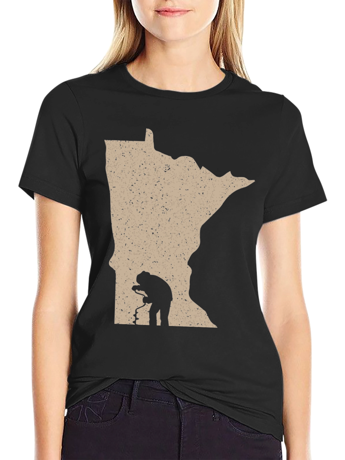 Minnesota Ice Fishing Graphic Tee