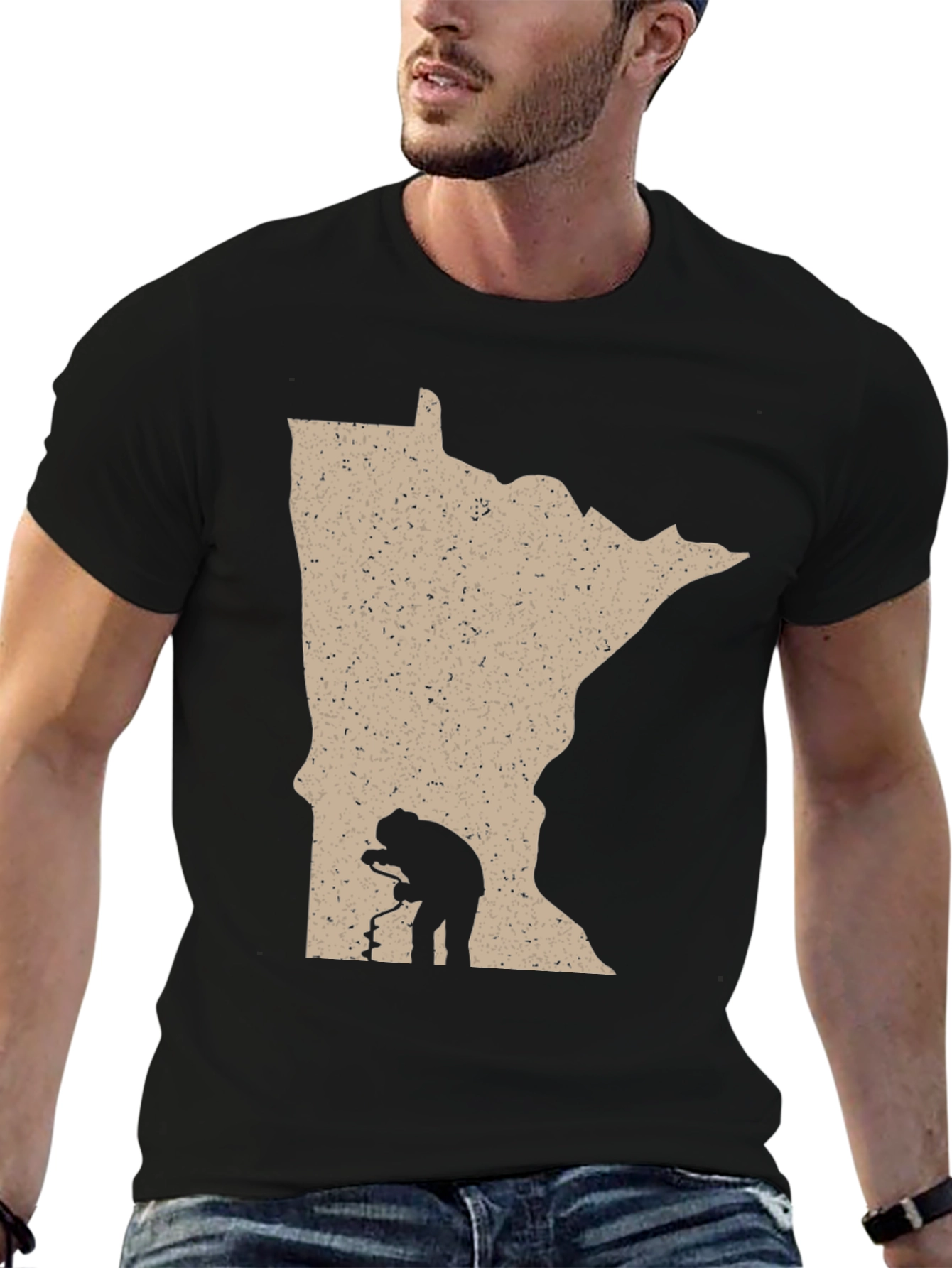 Minnesota Ice Fishing Graphic Tee