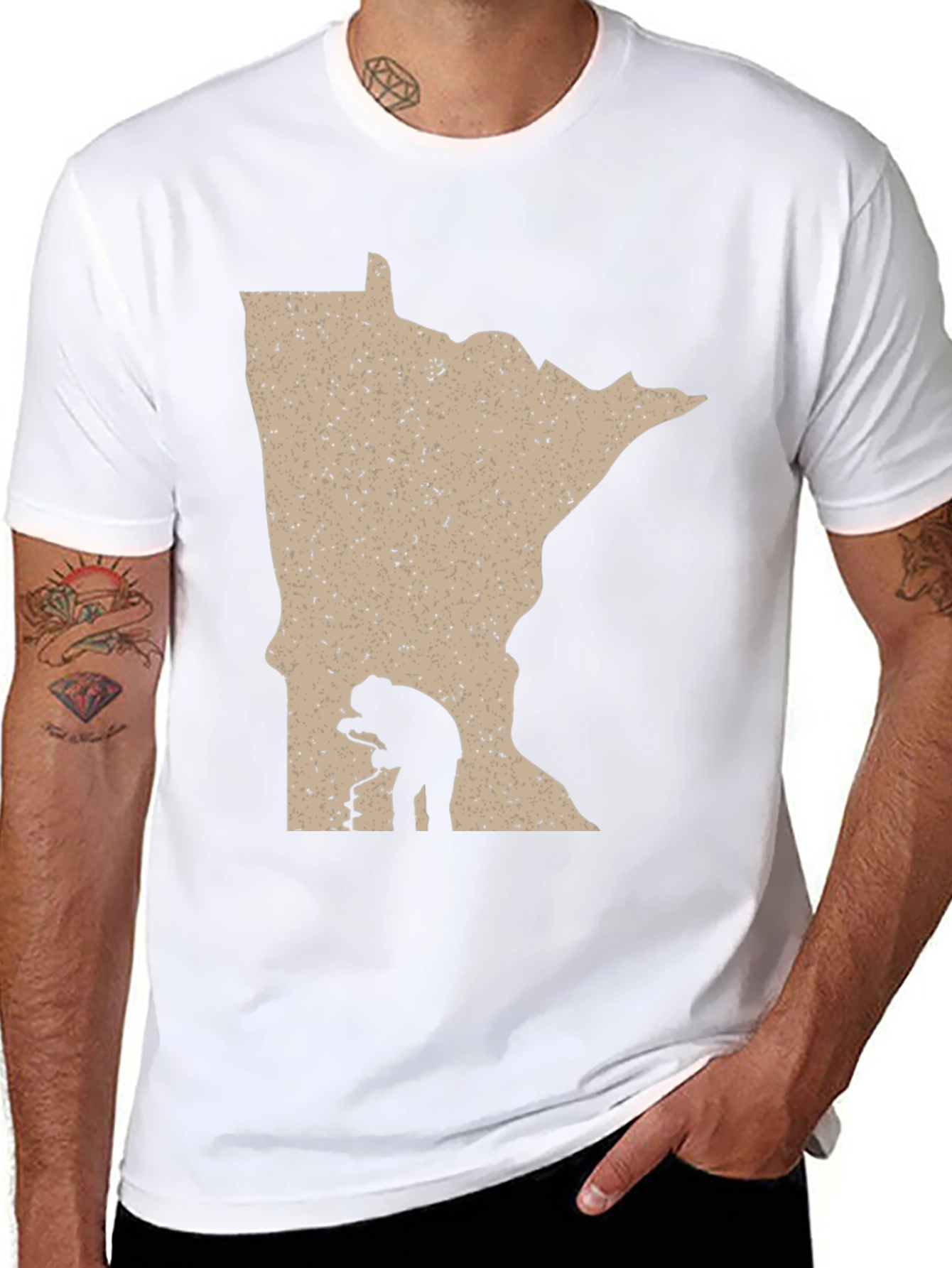 Minnesota Ice Fishing Graphic Tee