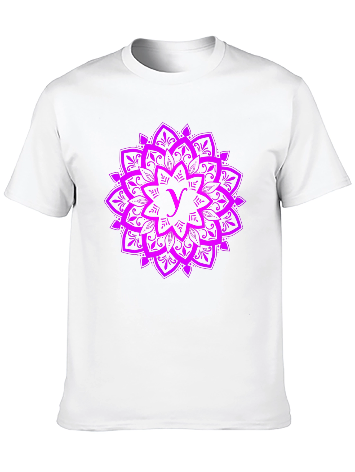 Purple Mandala Graphic Tee - Stylish Cotton Shirt