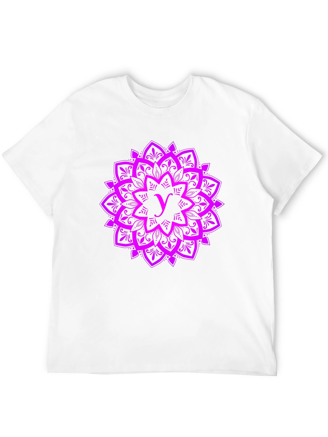 Purple Mandala Graphic Tee - Stylish Cotton Shirt