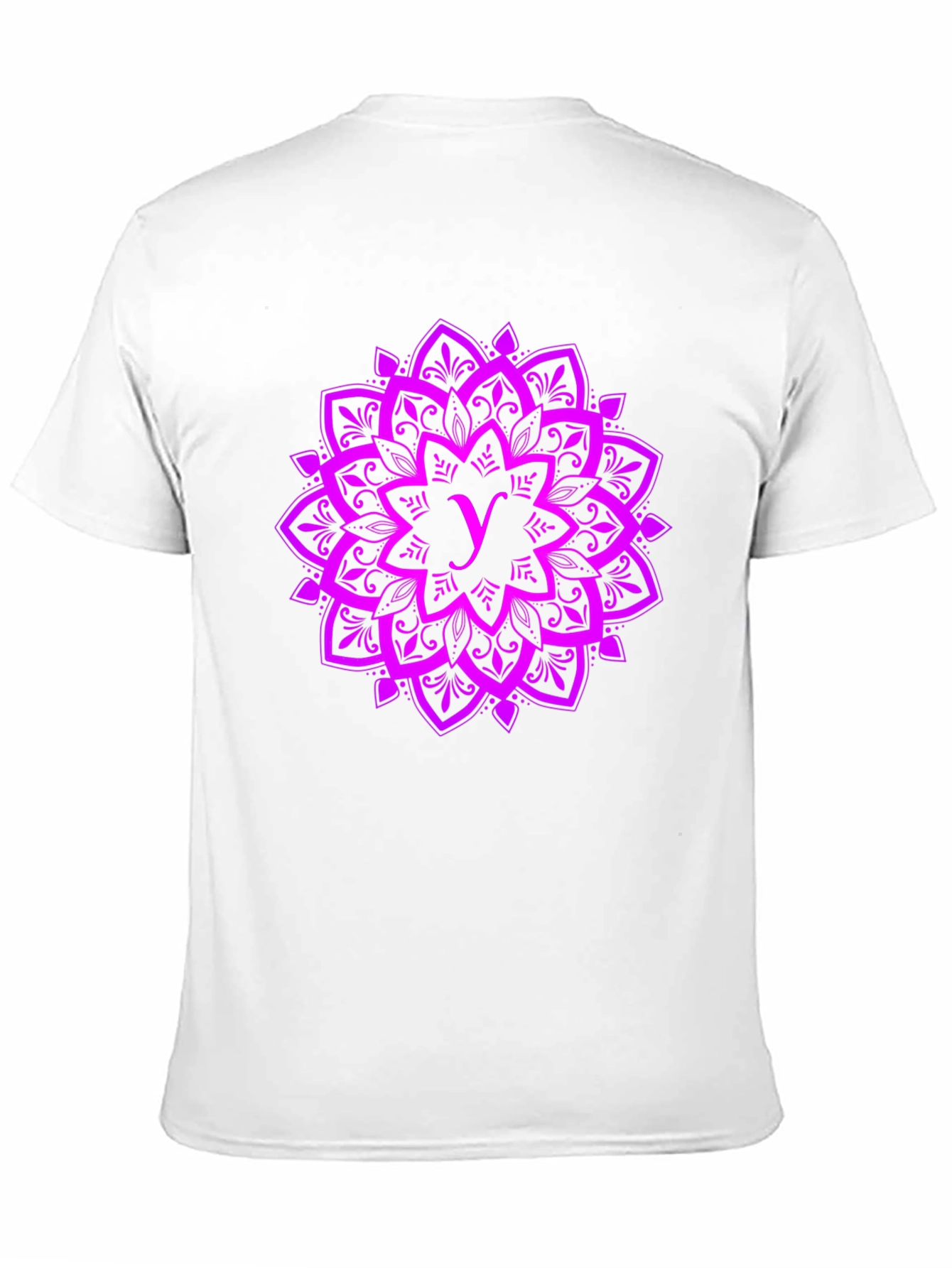 Purple Mandala Graphic Tee - Stylish Cotton Shirt