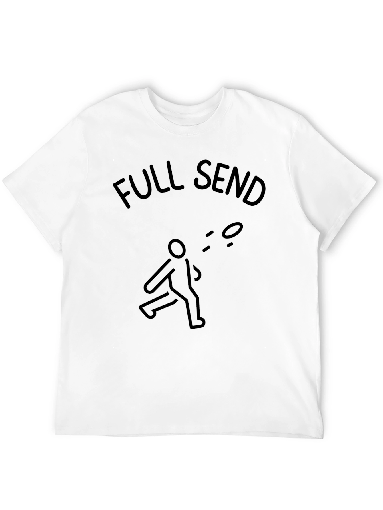 Full Send Frisbee Tee - Throwing Graphic T-Shirt
