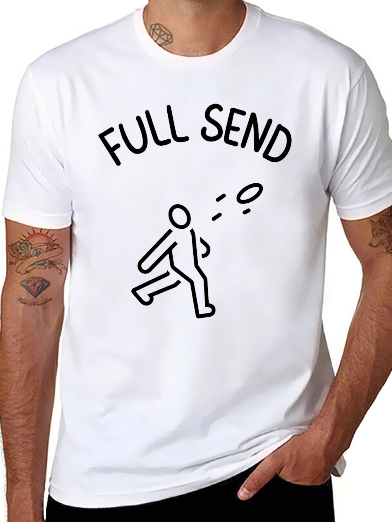 Full Send Frisbee Tee - Throwing Graphic T-Shirt