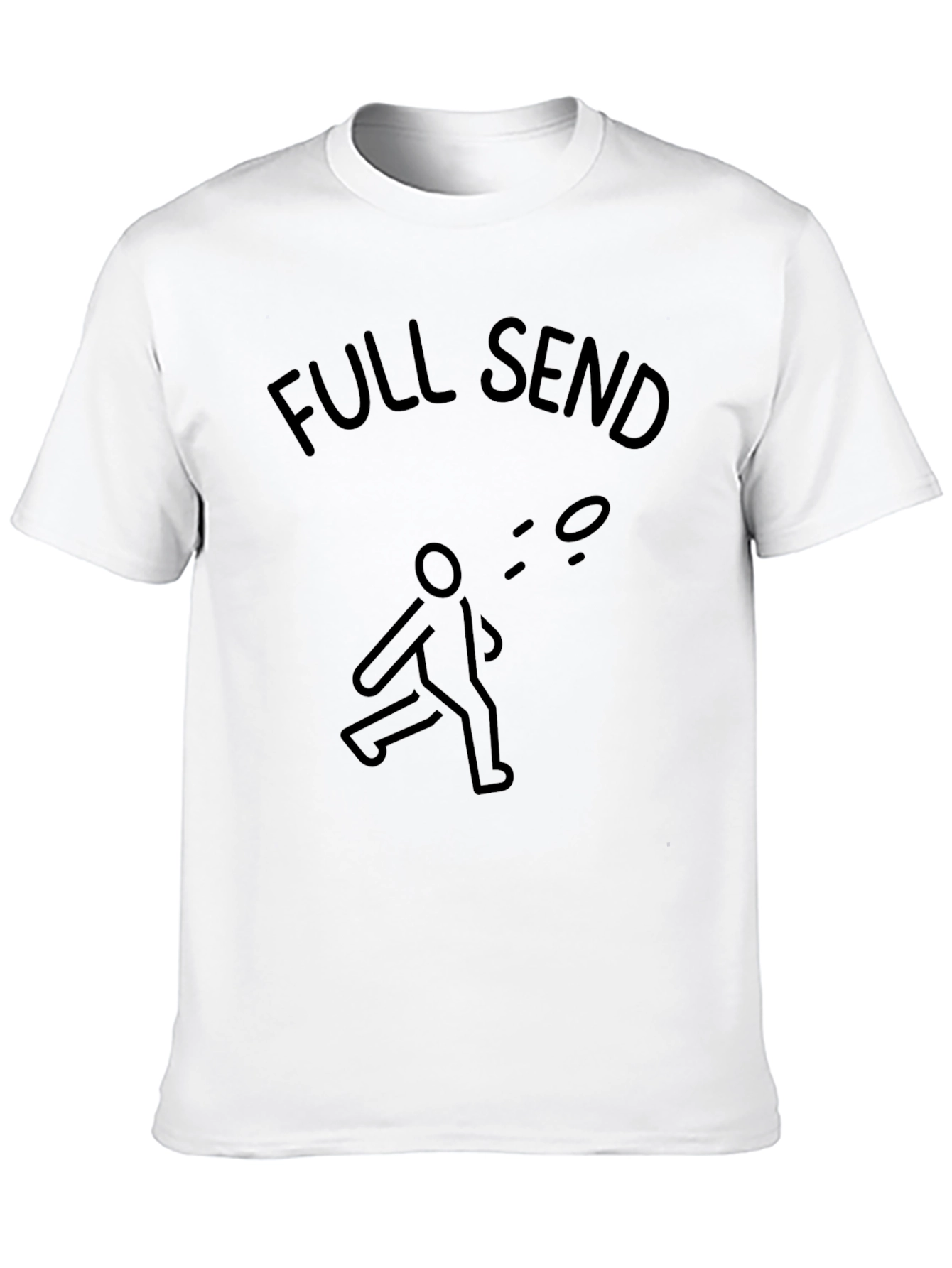 Full Send Frisbee Tee - Throwing Graphic T-Shirt
