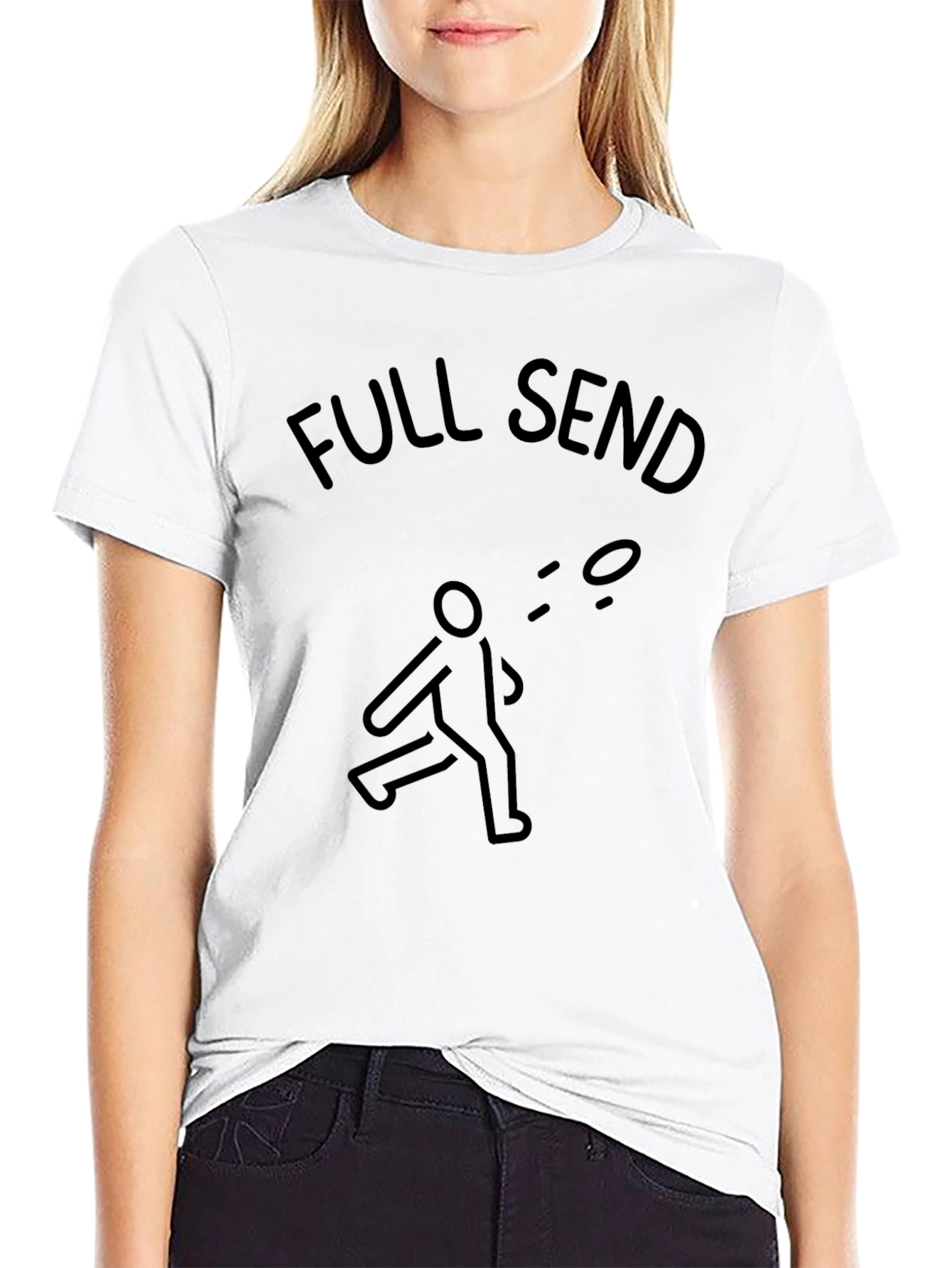 Full Send Frisbee Tee - Throwing Graphic T-Shirt