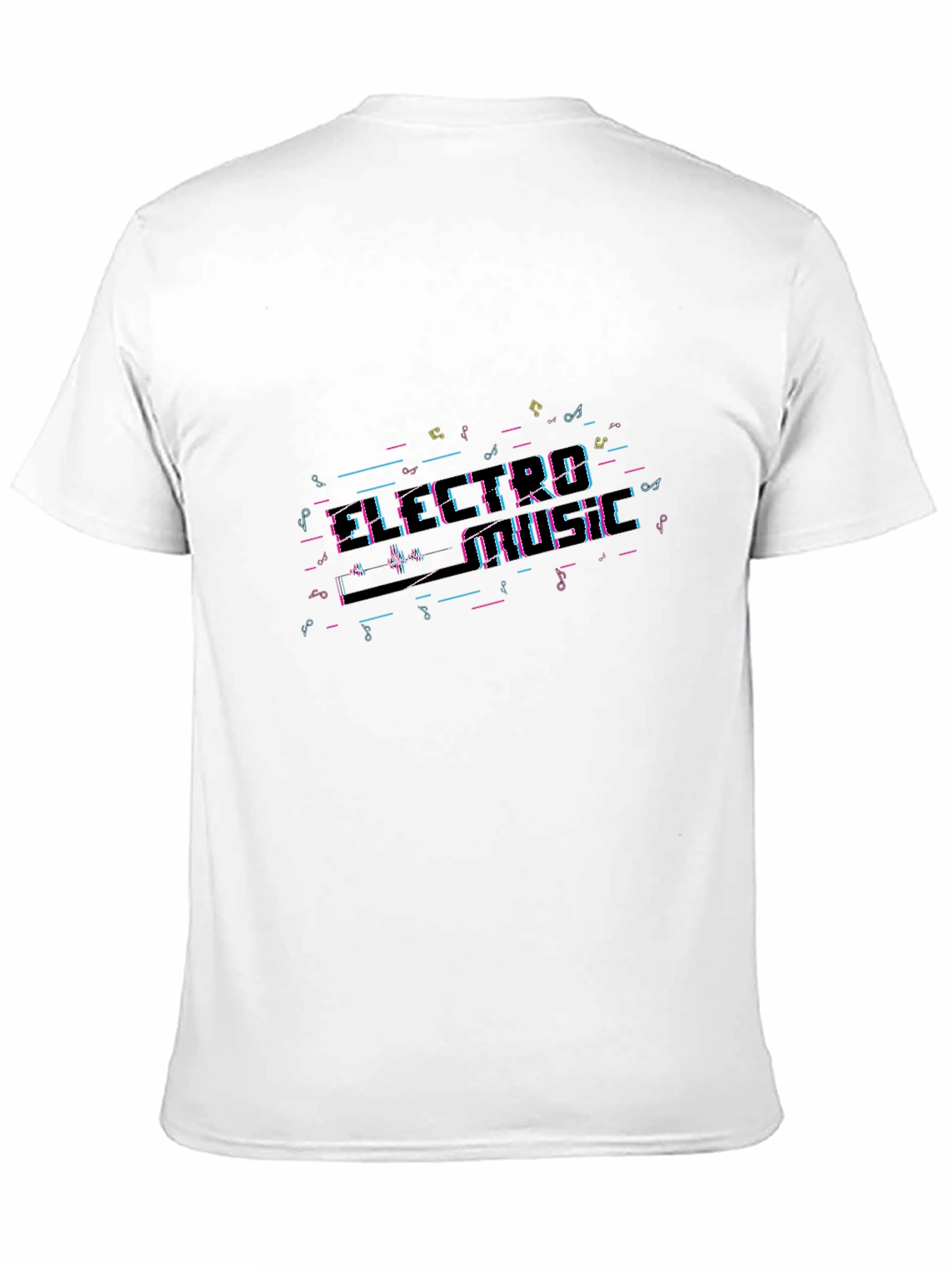 Electro Music T-Shirt - Black Crew Neck Tee