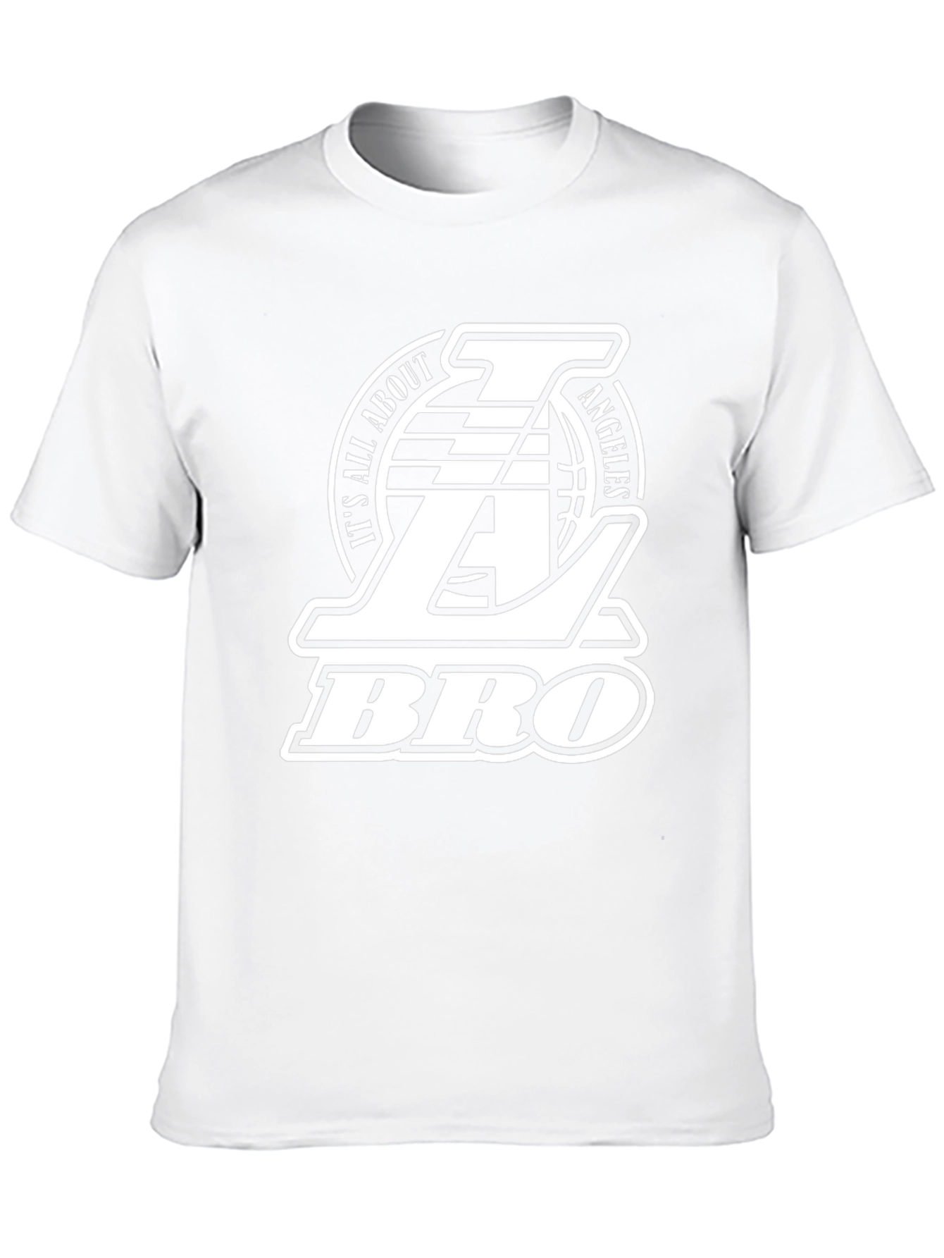 LA Lakers Its All About Angeles Bro Black T-Shirt