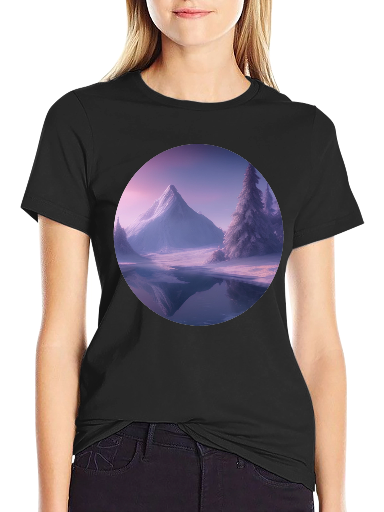 Mountain Scene Graphic Tee - Winter Edition