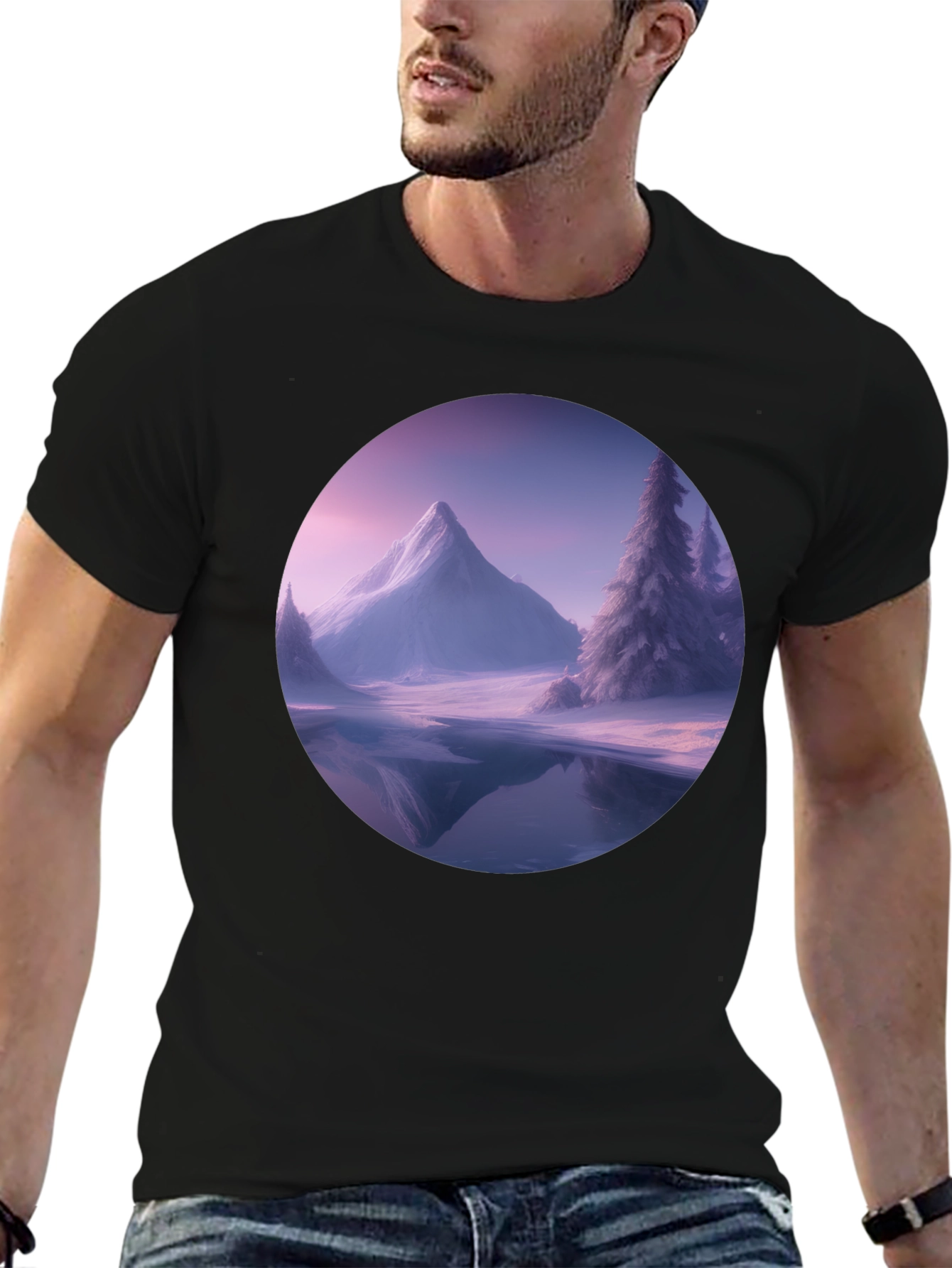 Mountain Scene Graphic Tee - Winter Edition