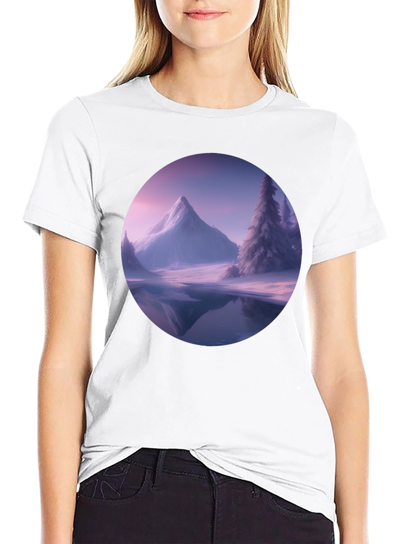 Mountain Scene Graphic Tee - Winter Edition