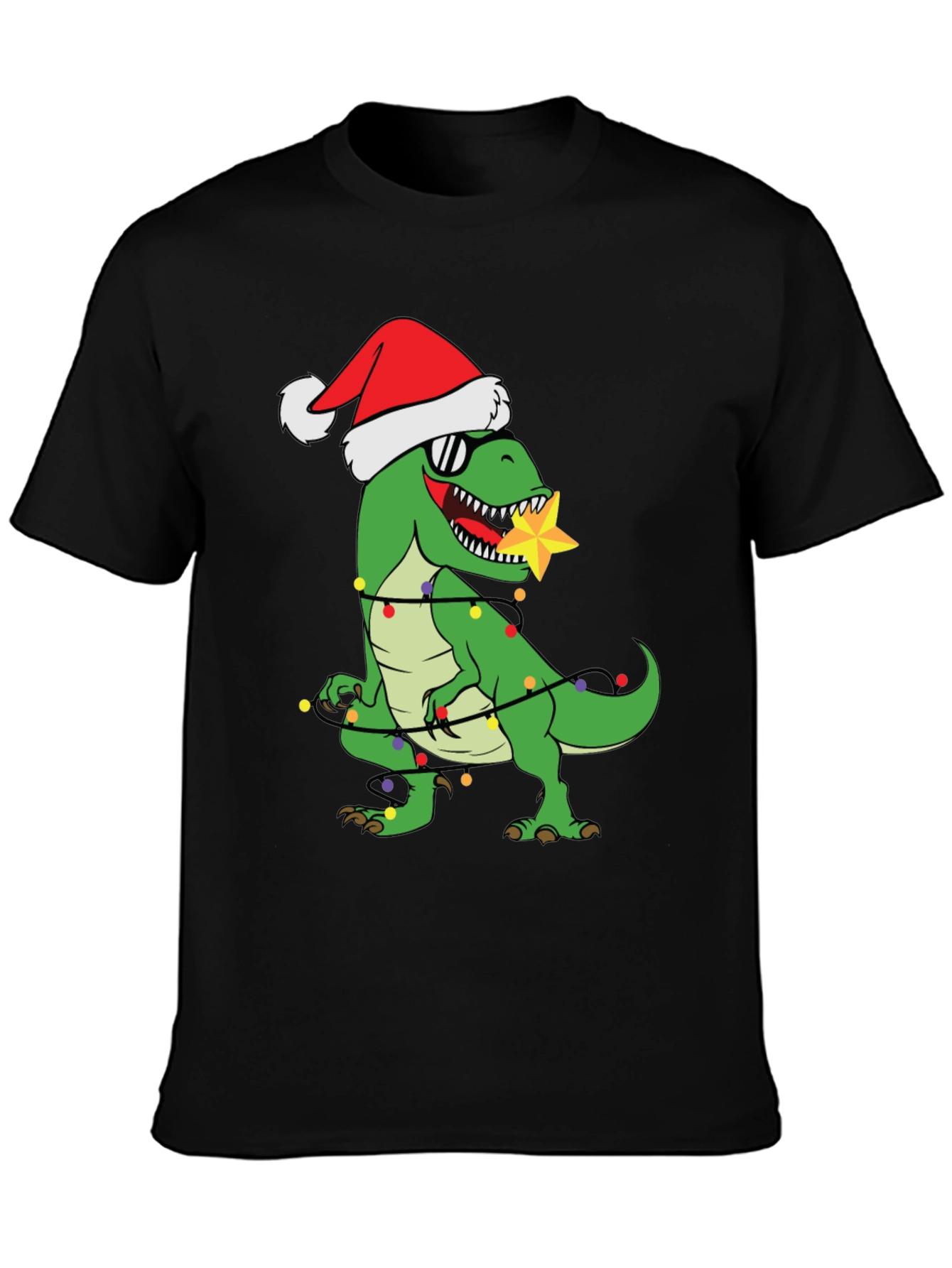 Festive Dinosaur Christmas T-Shirt