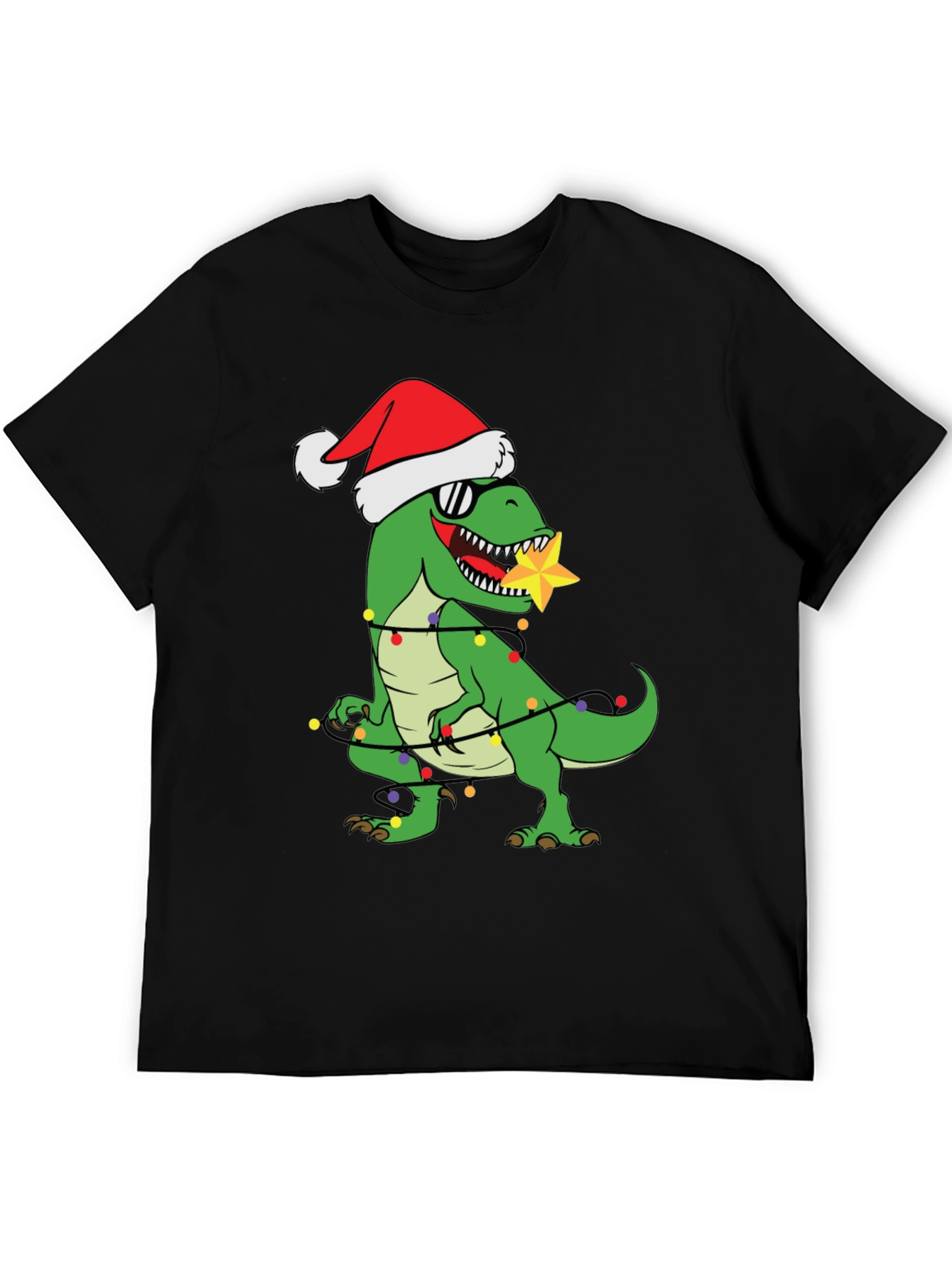Festive Dinosaur Christmas T-Shirt