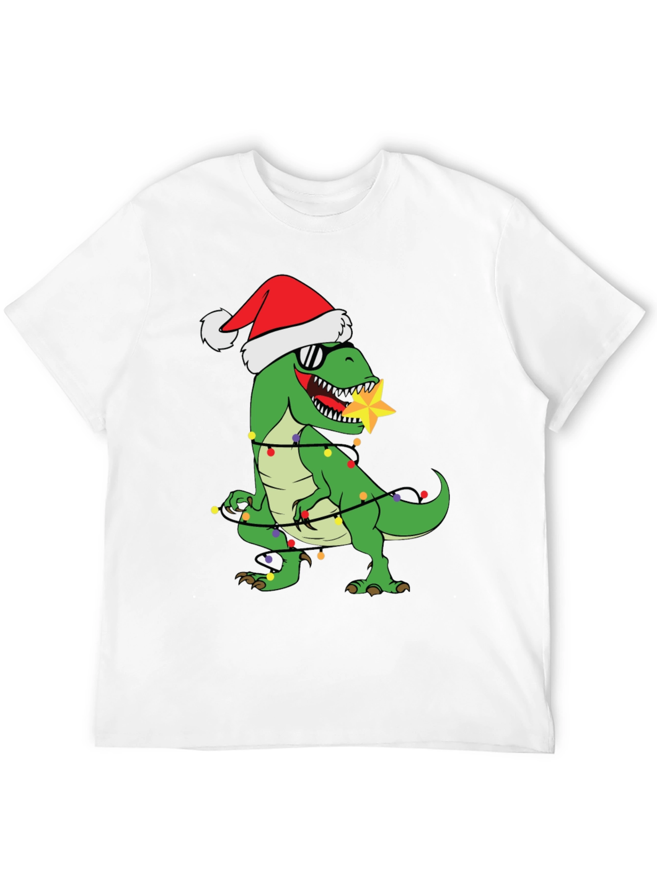 Festive Dinosaur Christmas T-Shirt