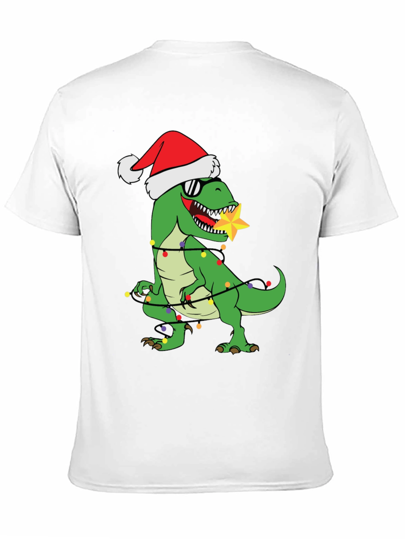 Festive Dinosaur Christmas T-Shirt