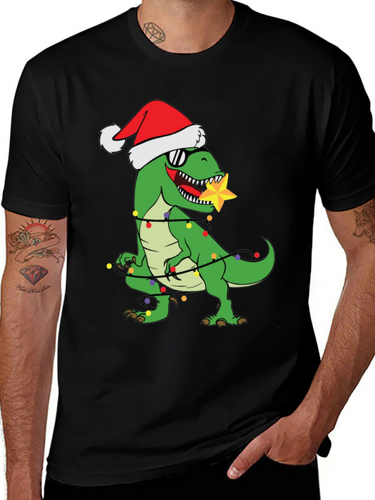 Festive Dinosaur Christmas T-Shirt