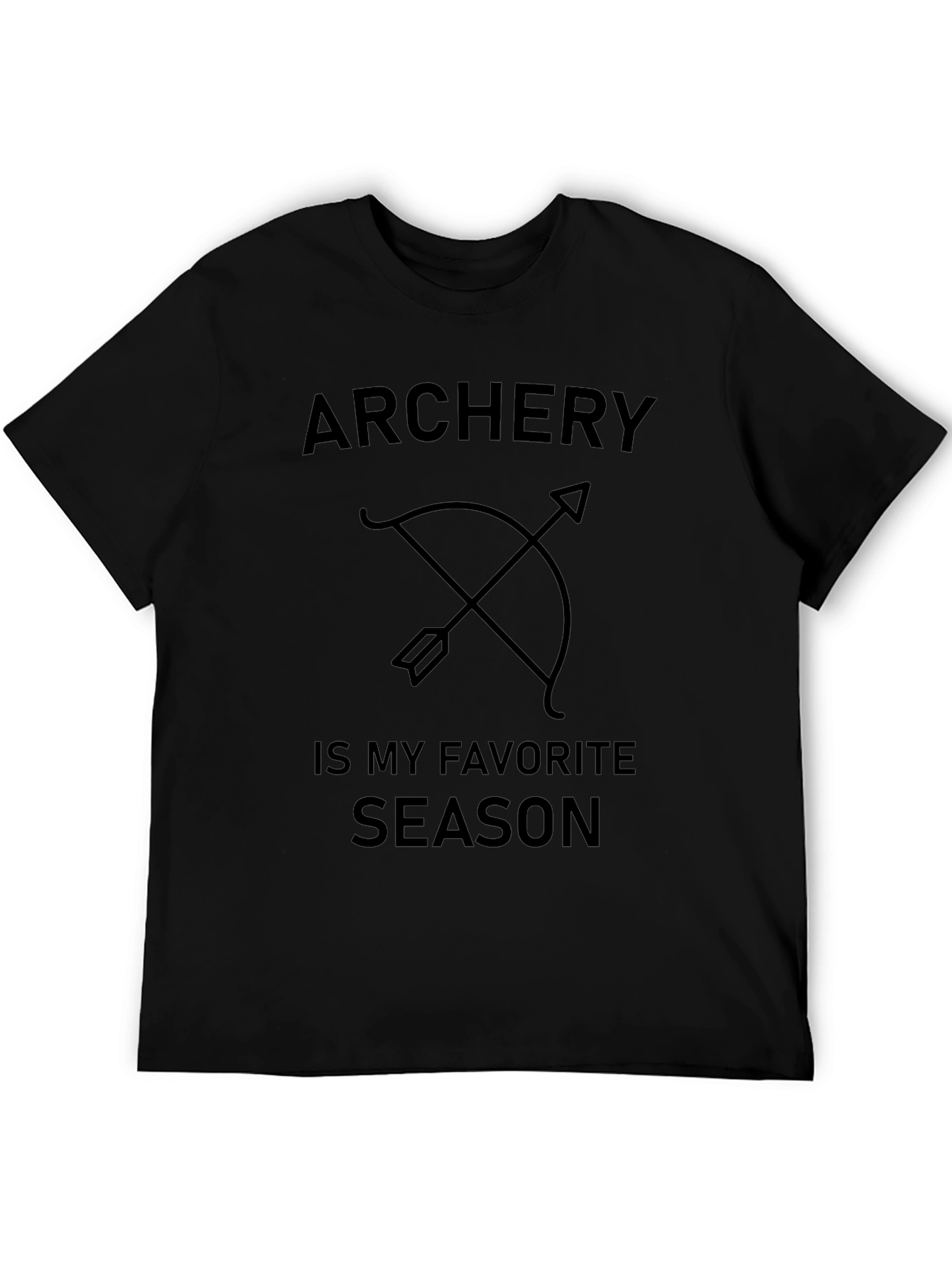 Archery Season Black Graphic T-Shirt