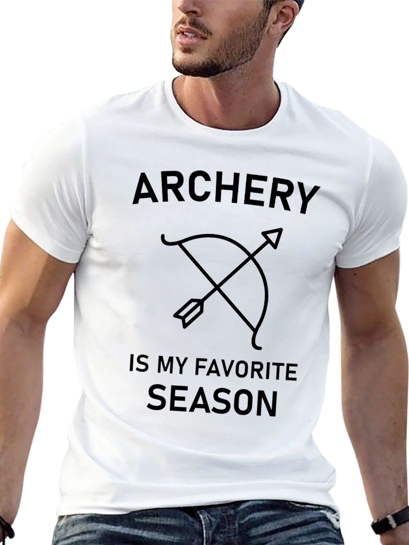 Archery Season Black Graphic T-Shirt