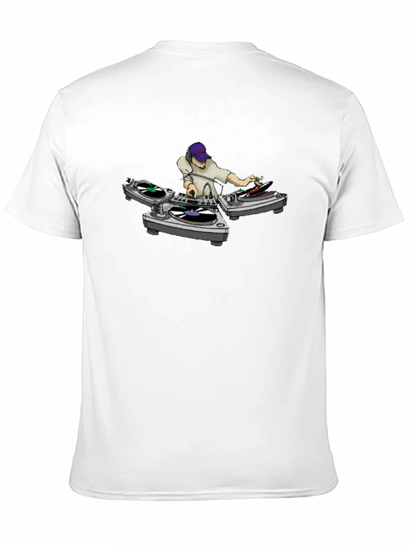 DJ Turntable Graphic Tee - Cool Black T-Shirt