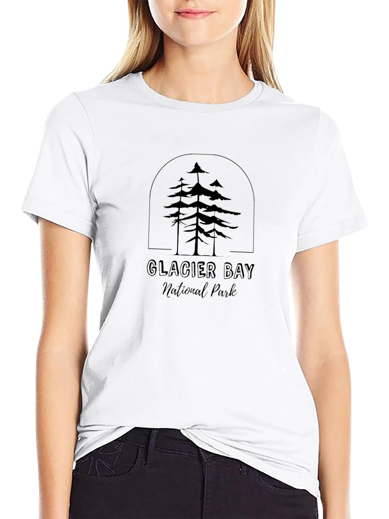 Glacier Bay National Park Graphic Tee - Black