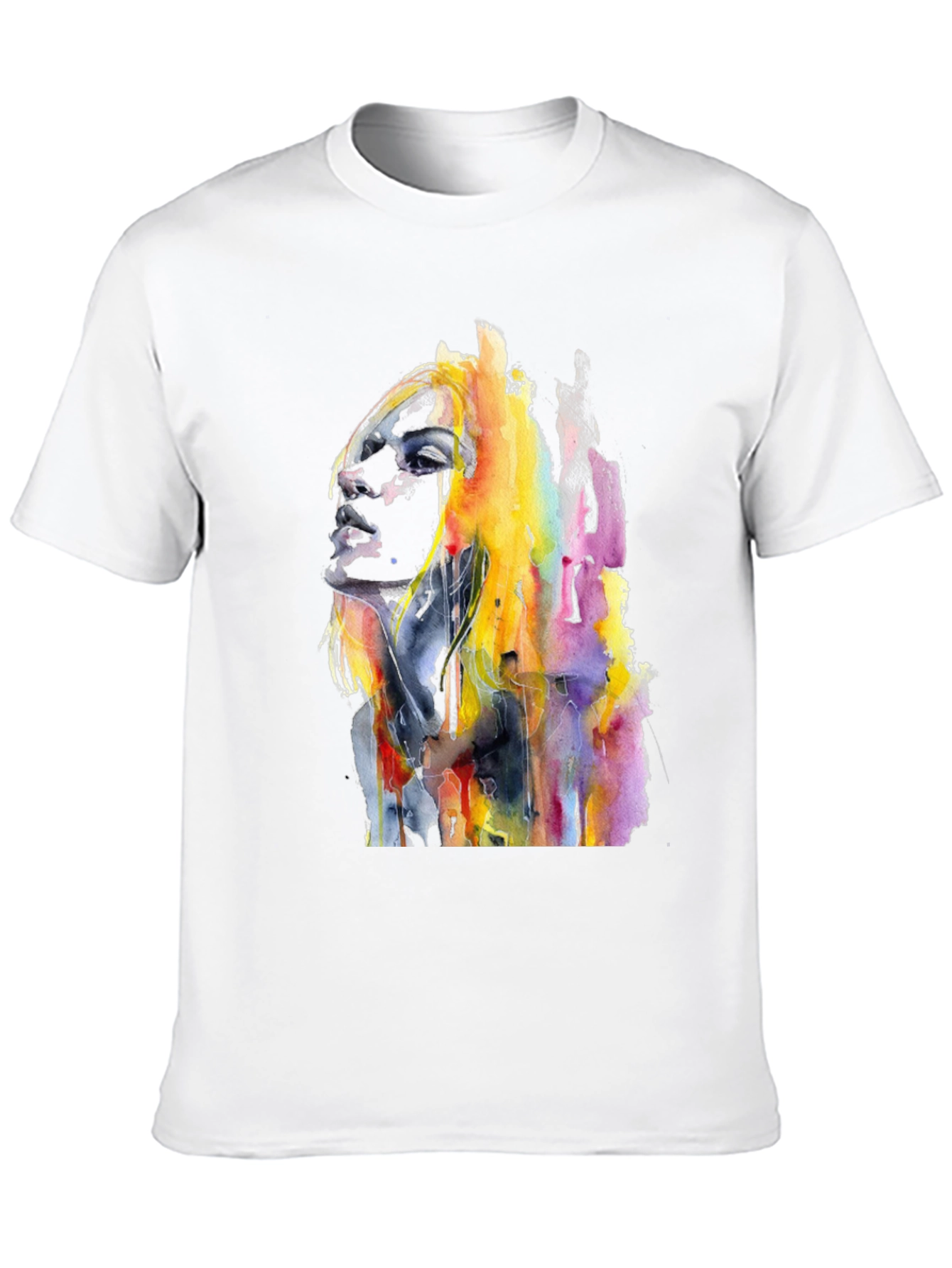 Watercolor Woman Graphic T-Shirt