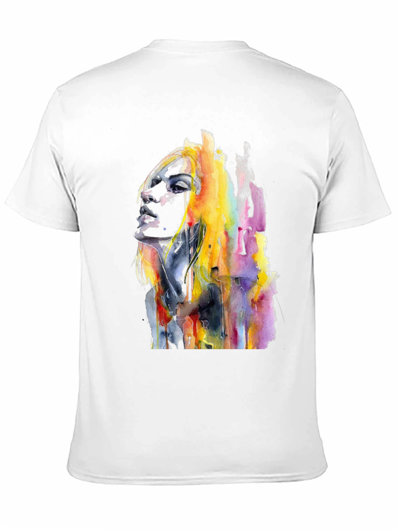 Watercolor Woman Graphic T-Shirt