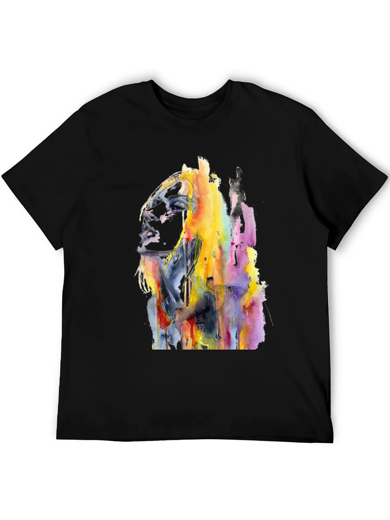 Watercolor Woman Graphic T-Shirt