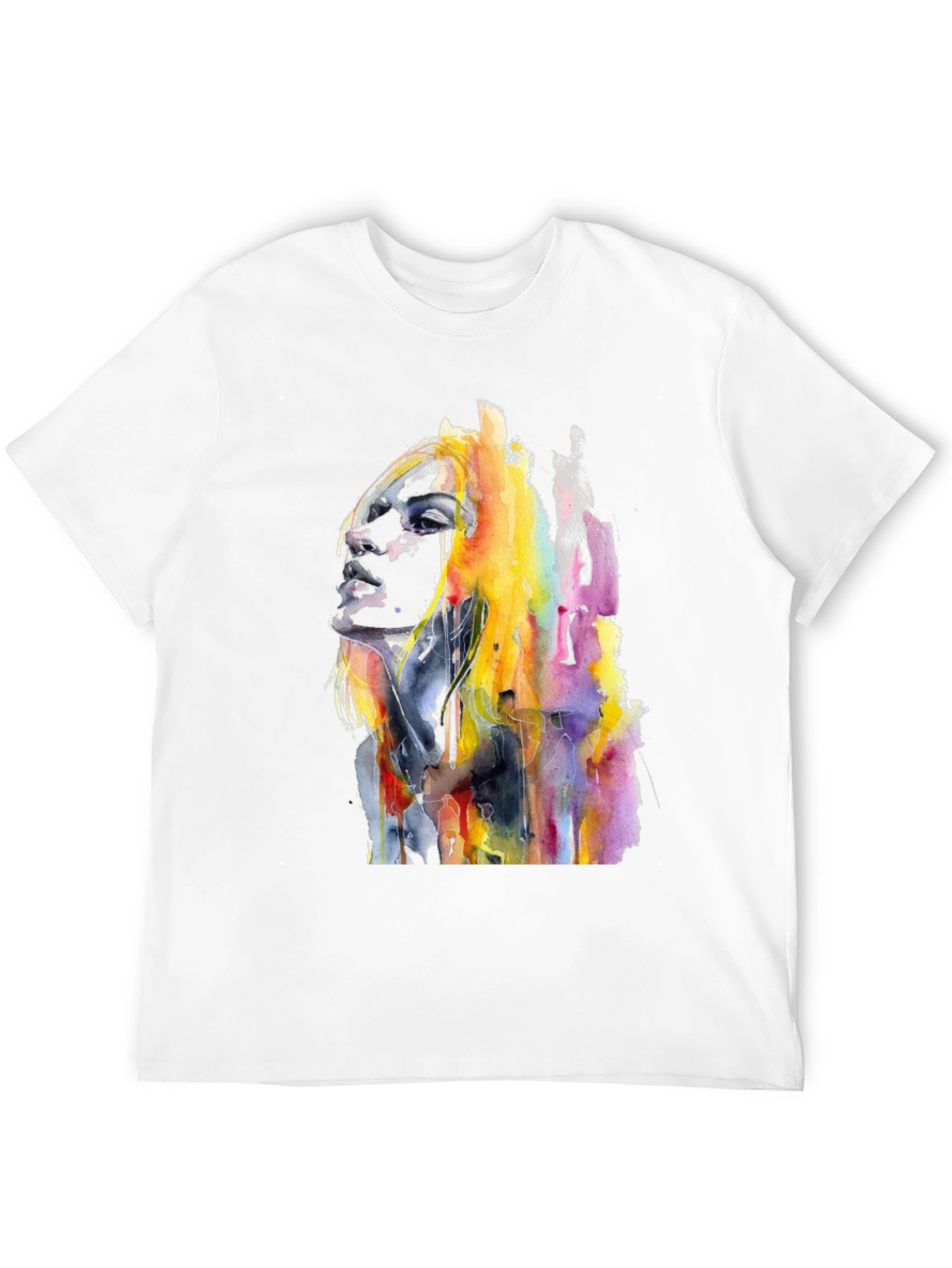Watercolor Woman Graphic T-Shirt