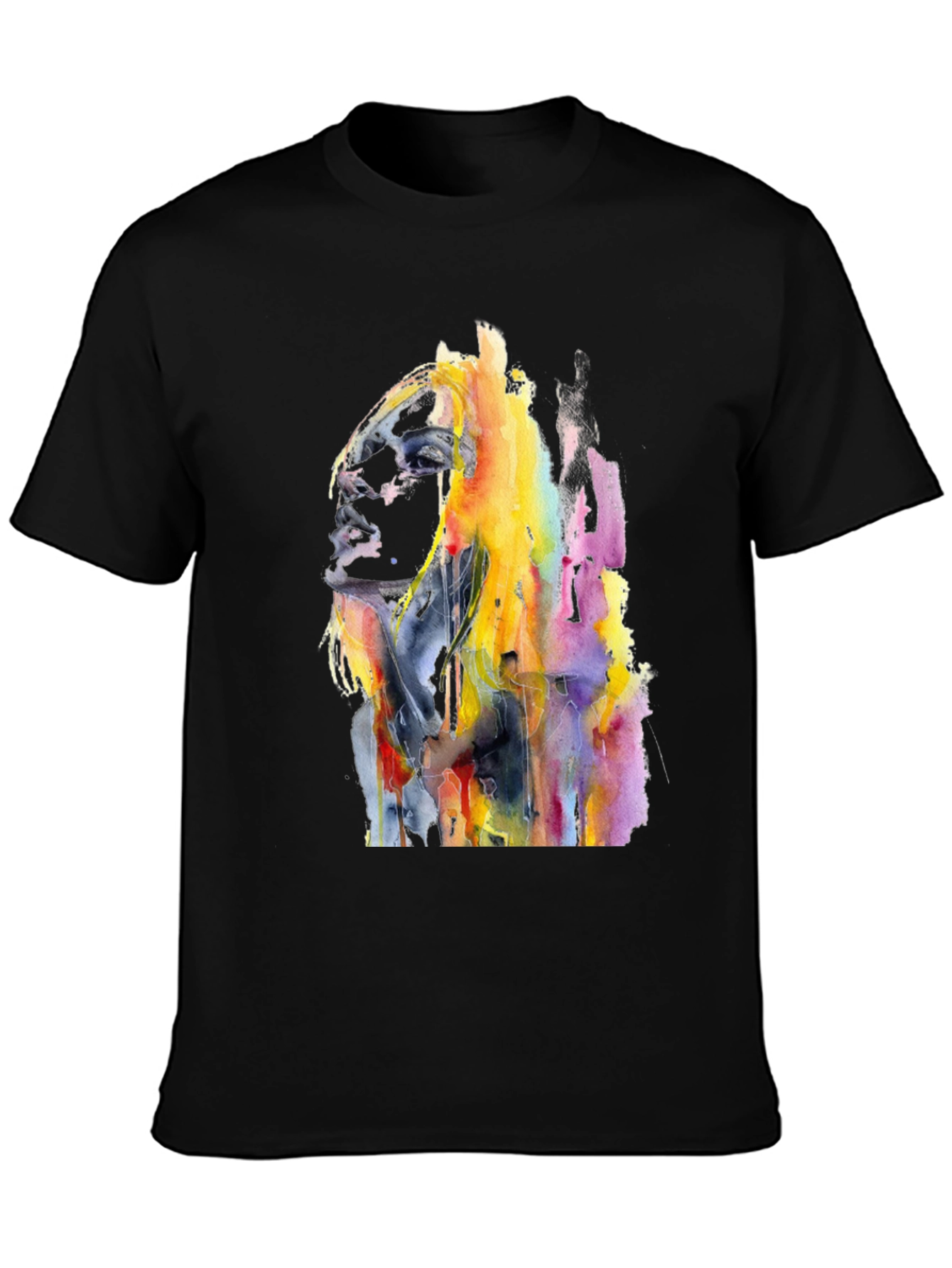 Watercolor Woman Graphic T-Shirt