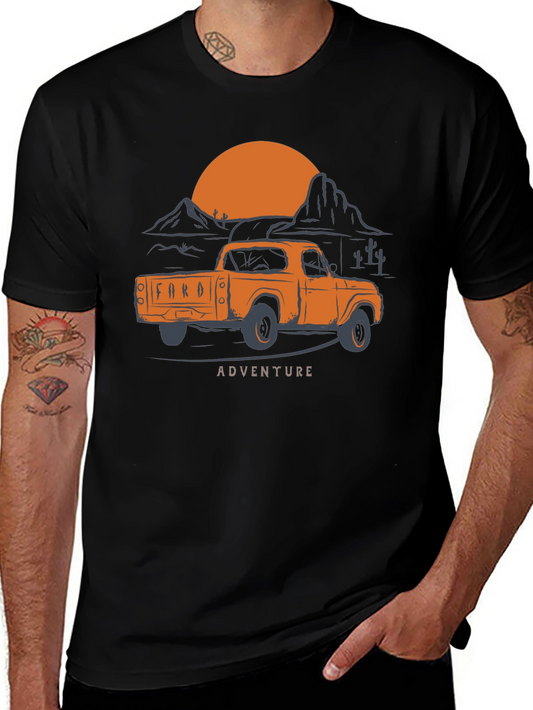 Adventure Truck Graphic Tee - Retro Style