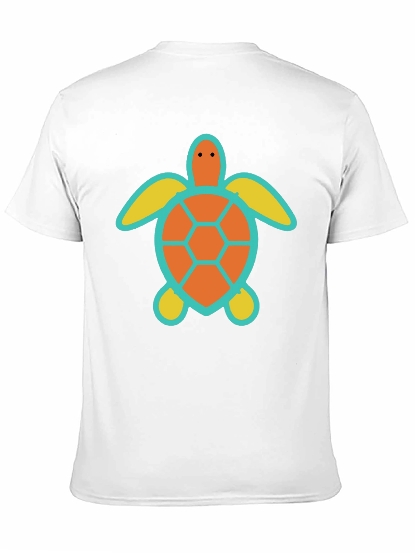 Turtle Graphic Tee - Black Cotton Casual Shirt