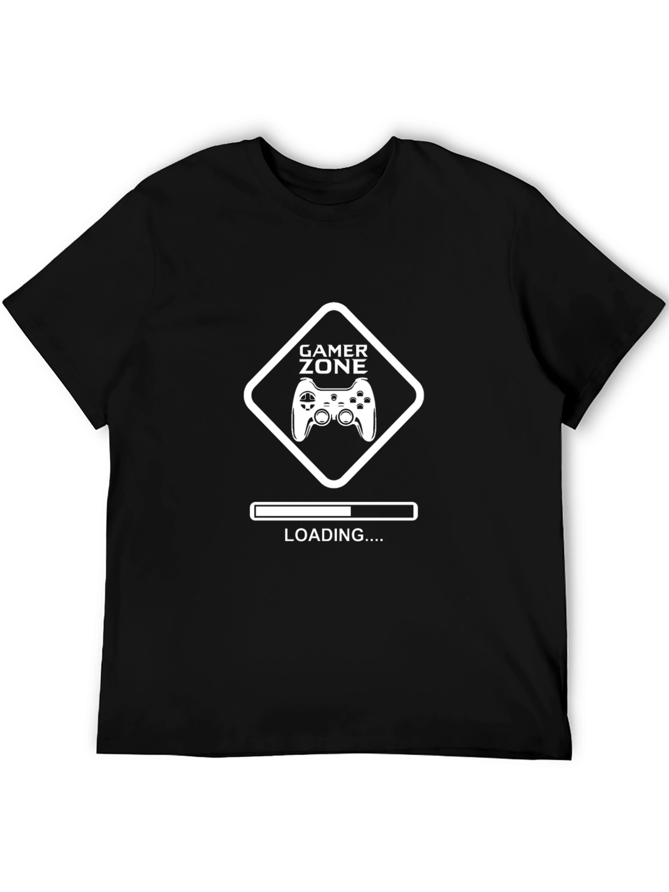 Gamer Zone Loading T-Shirt - Black Cotton Tee