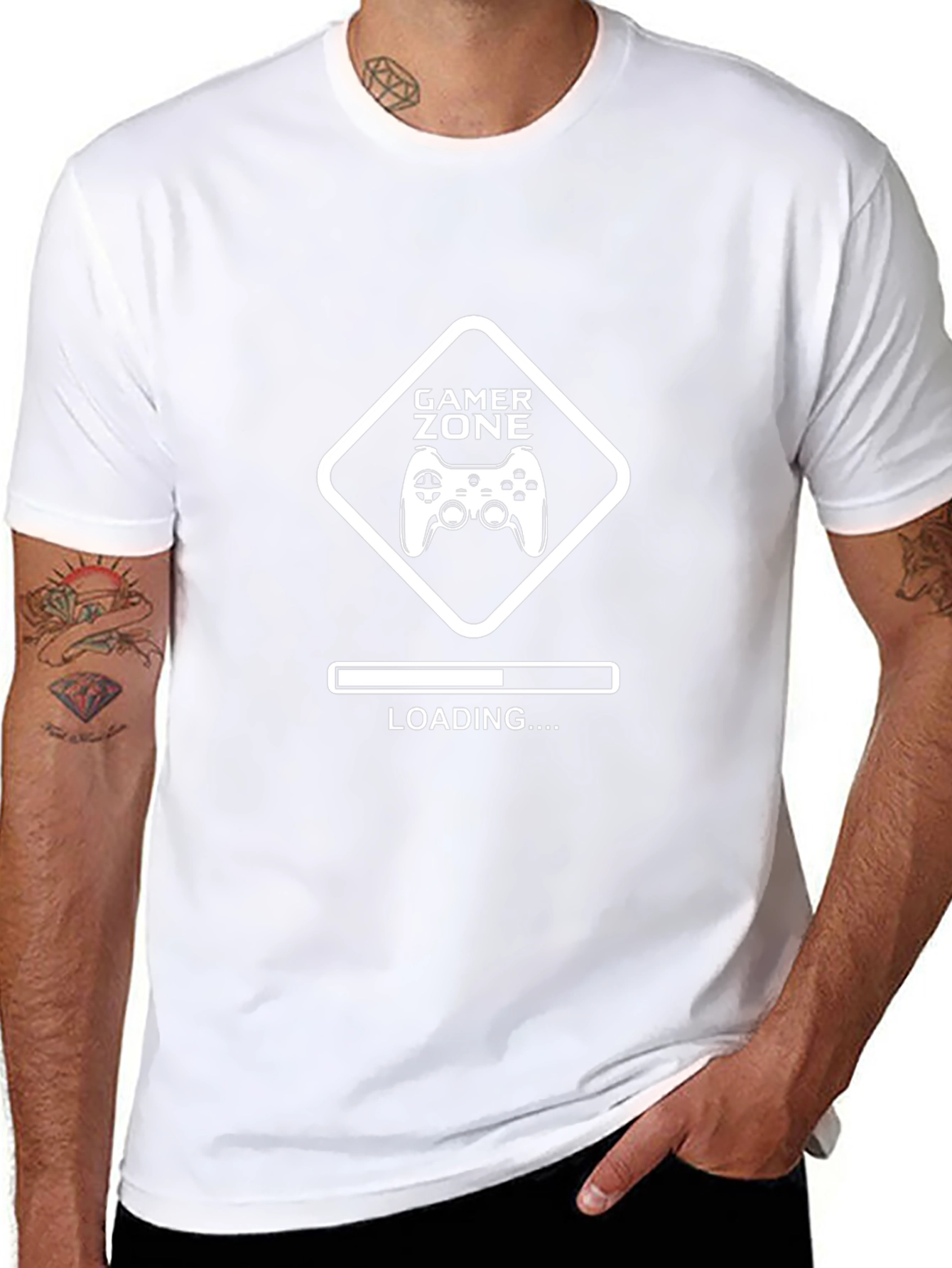 Gamer Zone Loading T-Shirt - Black Cotton Tee