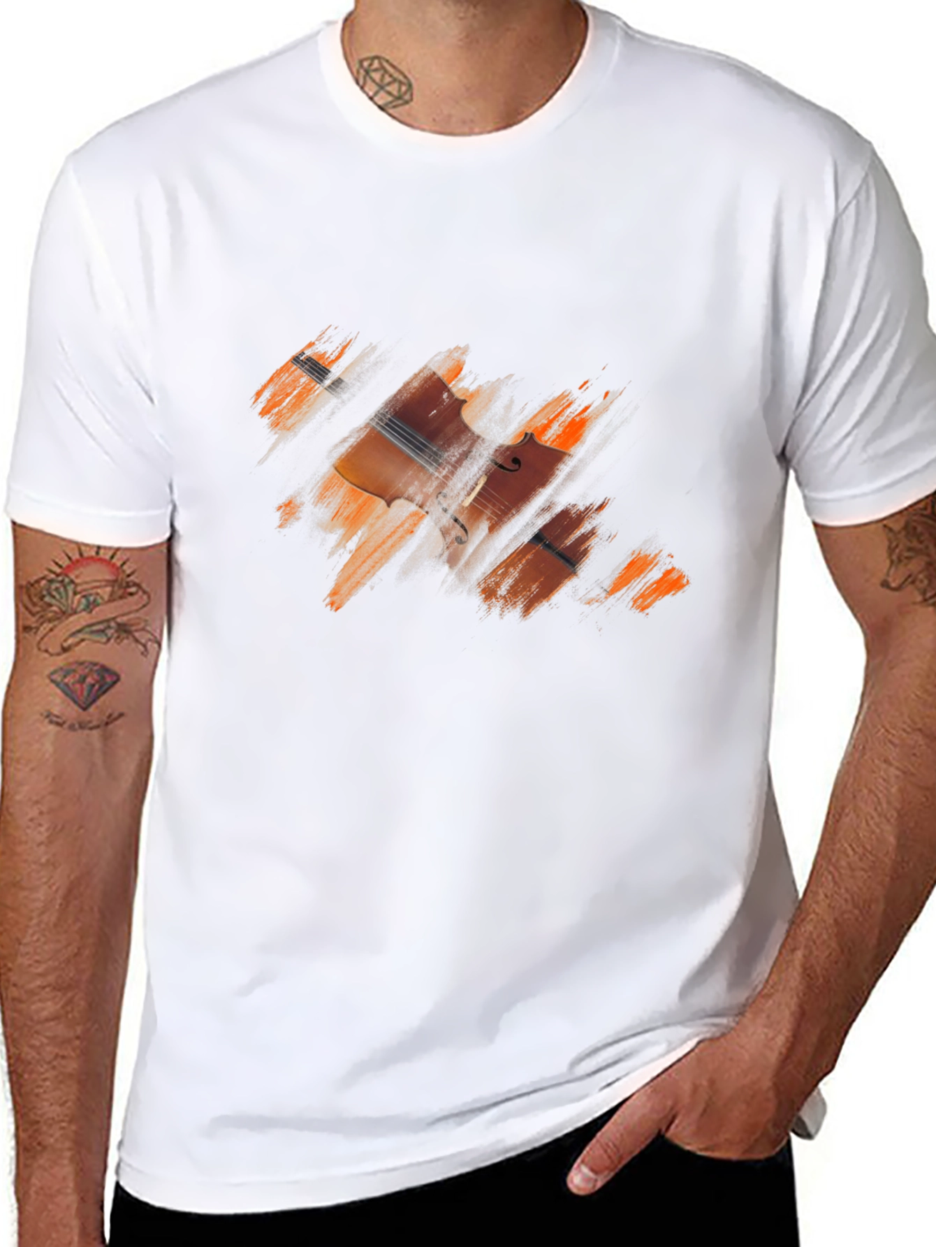 Musical Instrument T-Shirt - Cello Design