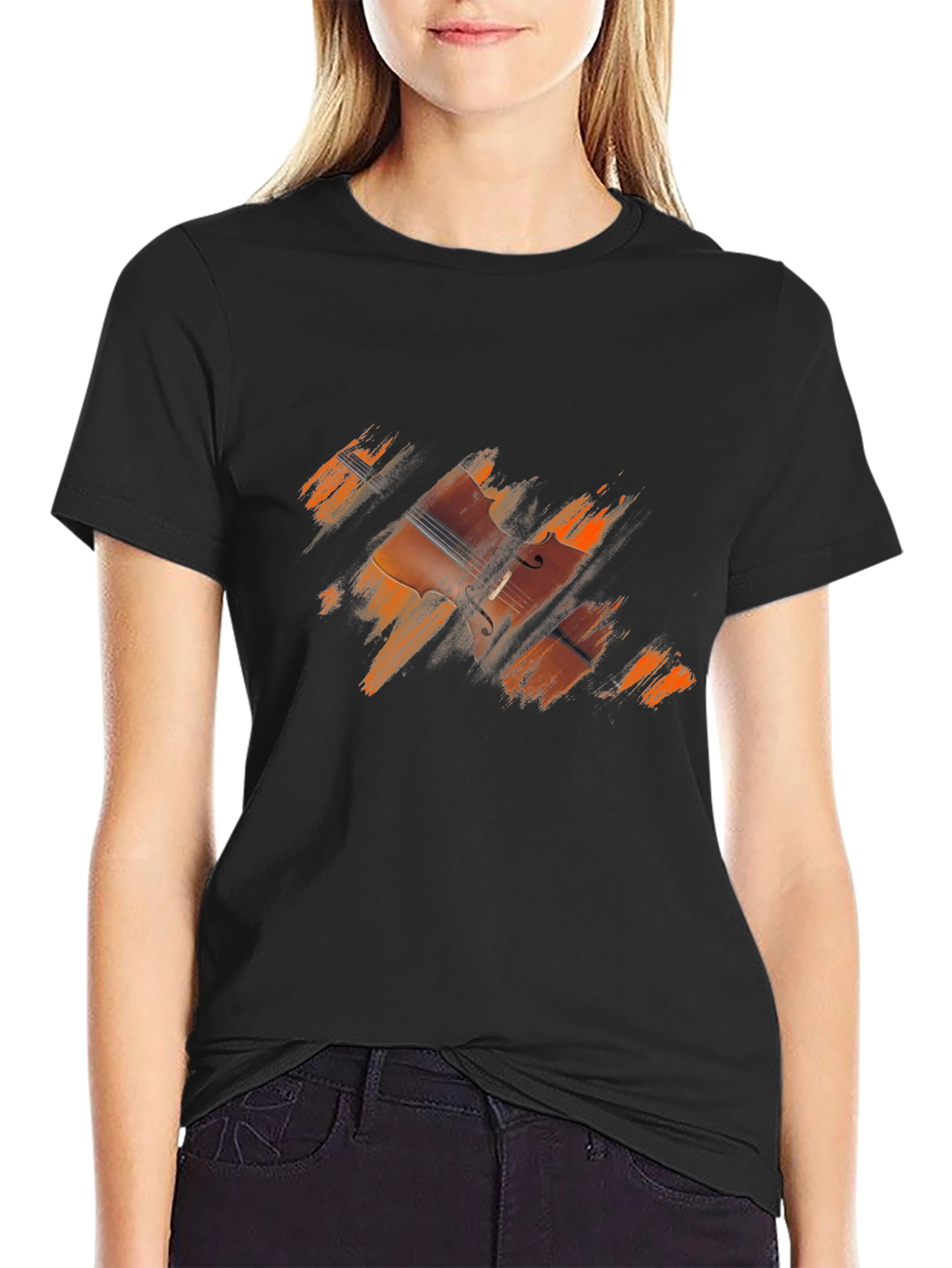 Musical Instrument T-Shirt - Cello Design
