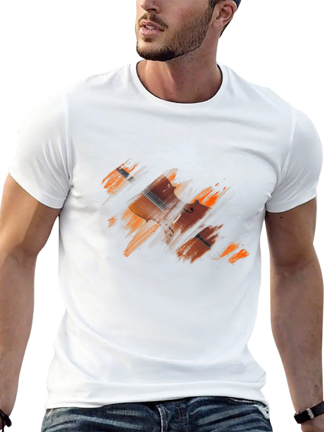 Musical Instrument T-Shirt - Cello Design