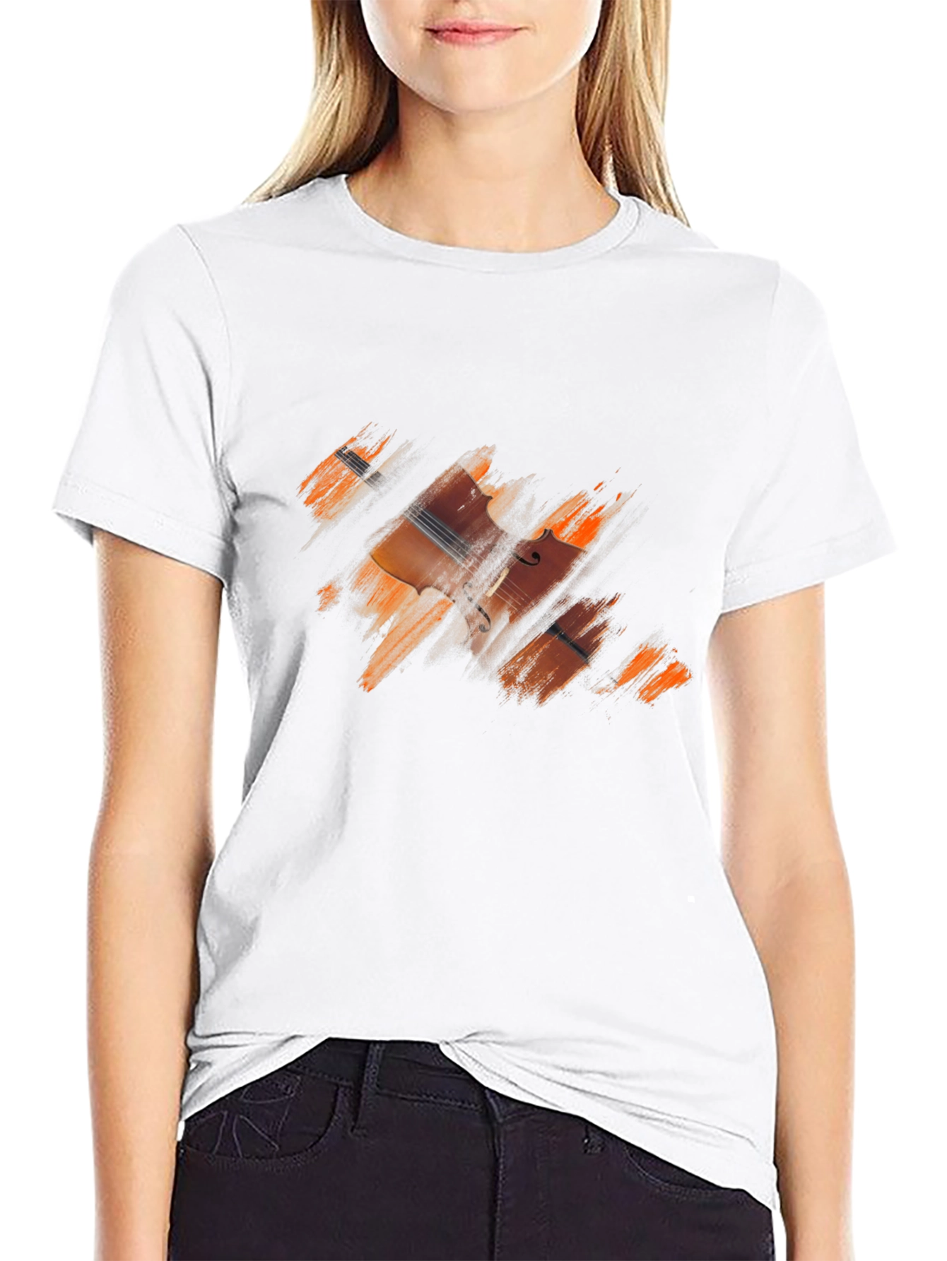 Musical Instrument T-Shirt - Cello Design