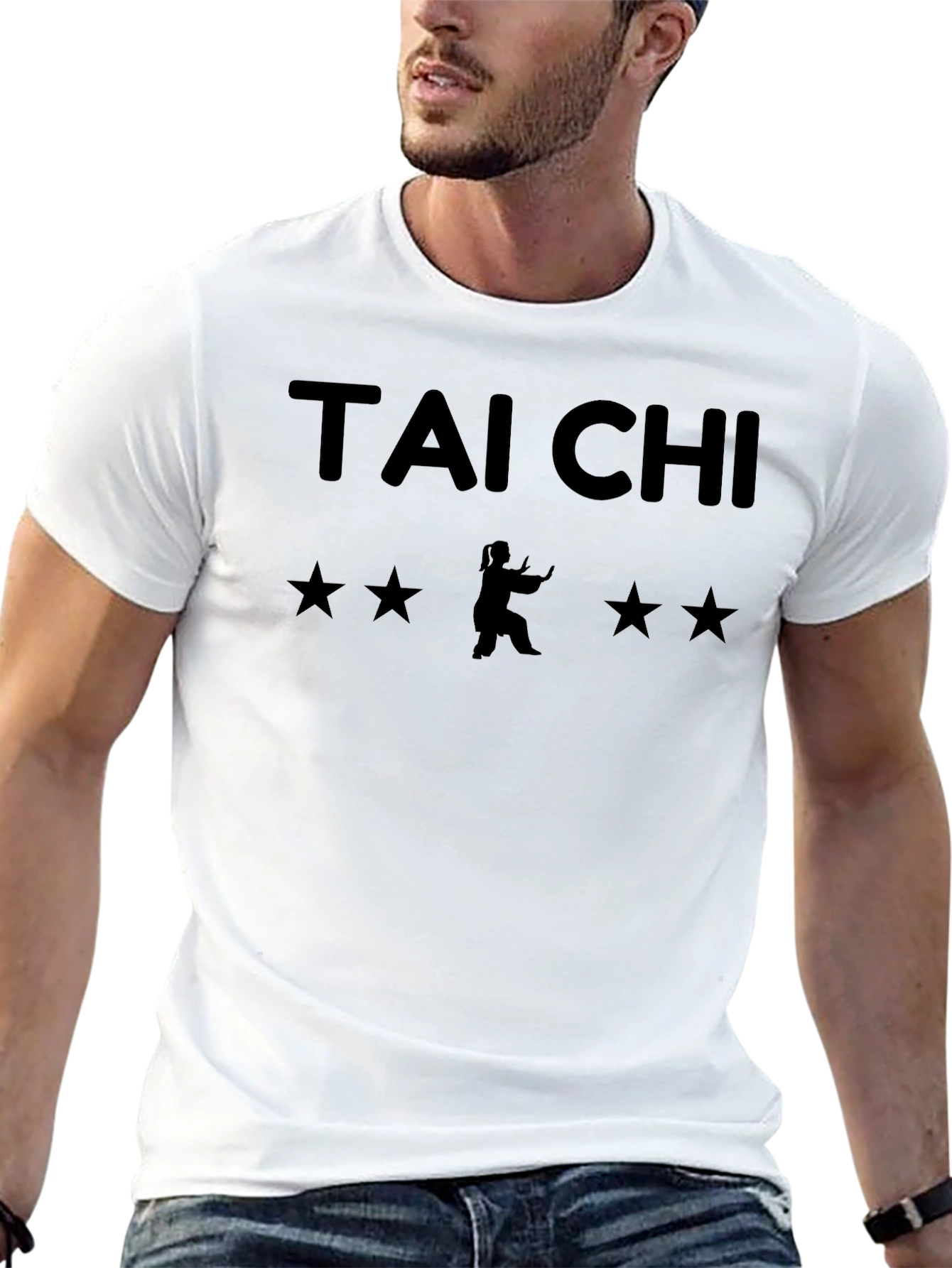 Tai Chi Black T-Shirt - Martial Arts Graphic Tee