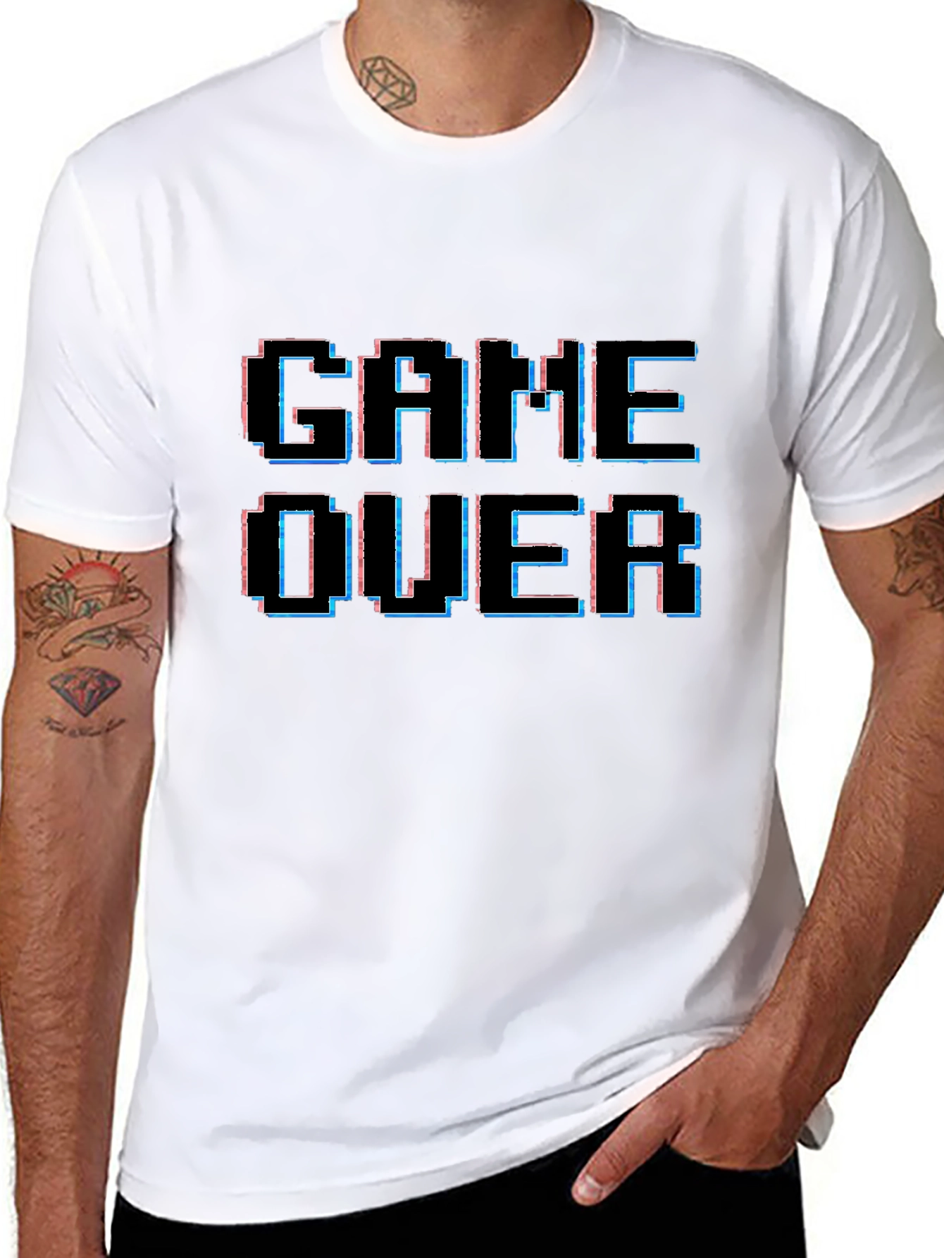 Game Over Pixelated T-Shirt - Gamer Style