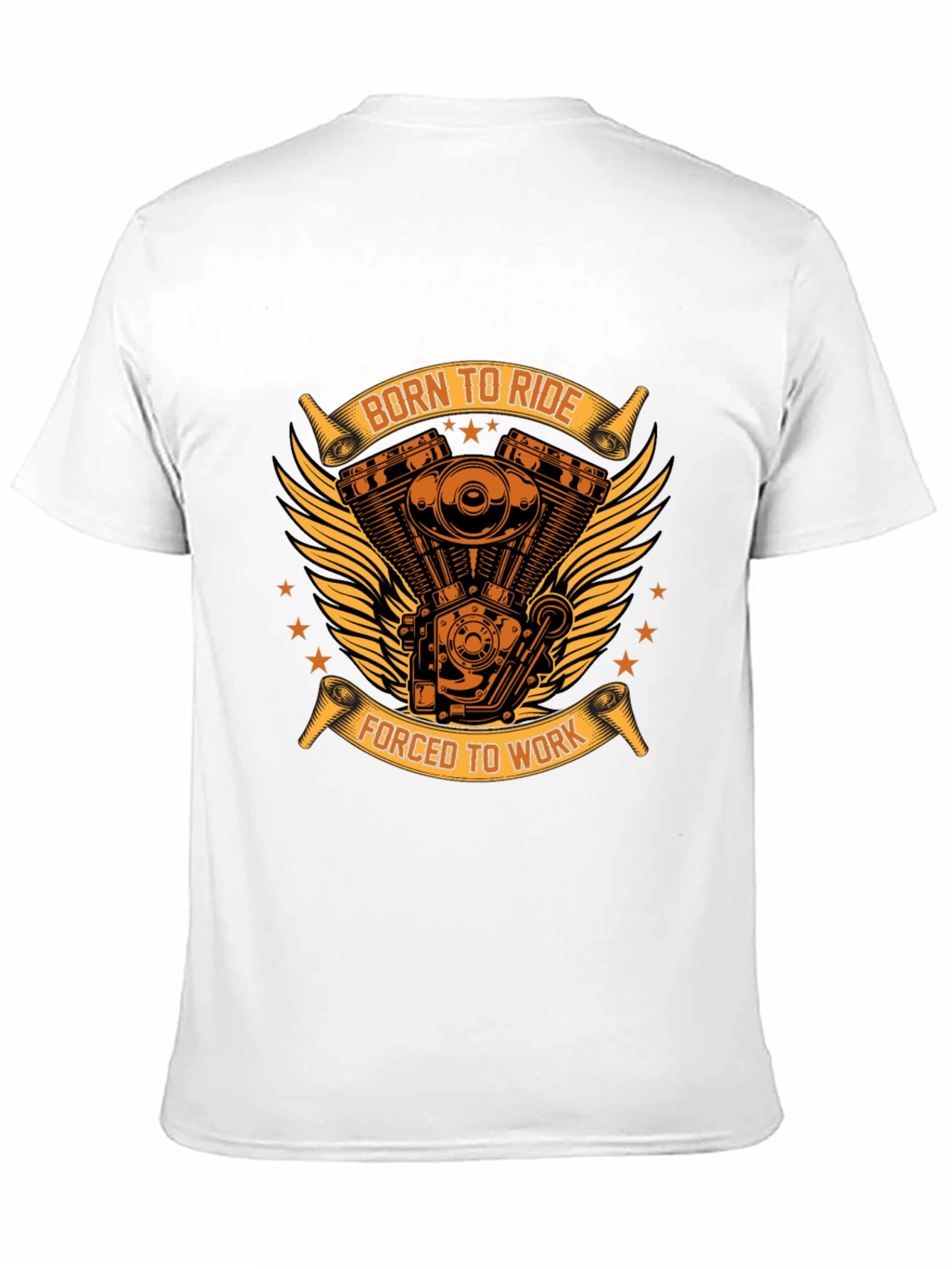 Born To Ride Biker T-Shirt - Black